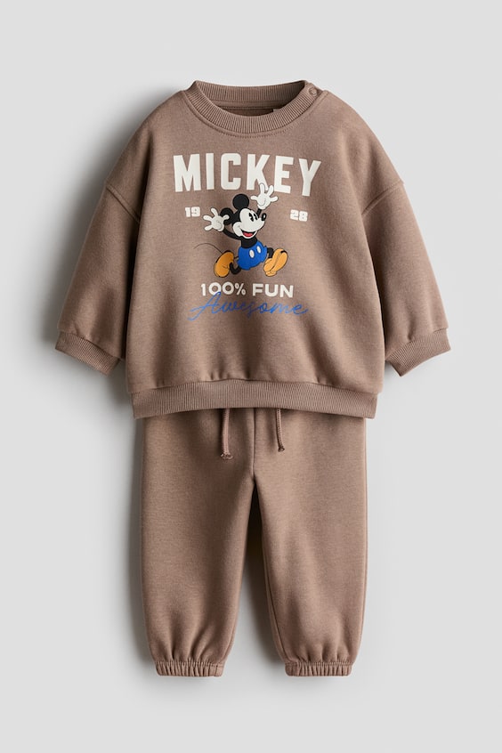 Детские топы H&M 2-Piece Printed Sweatshirt and Joggers Set