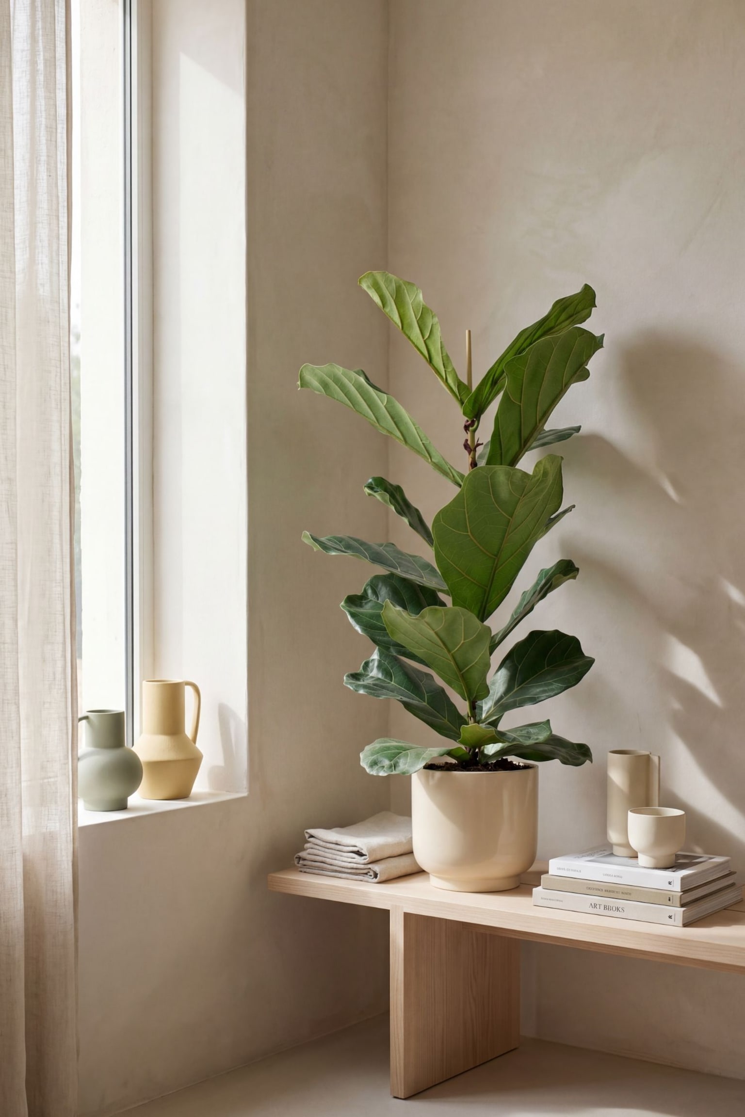 Violinfigen  Ficus Lyrata - H 80cm - 1