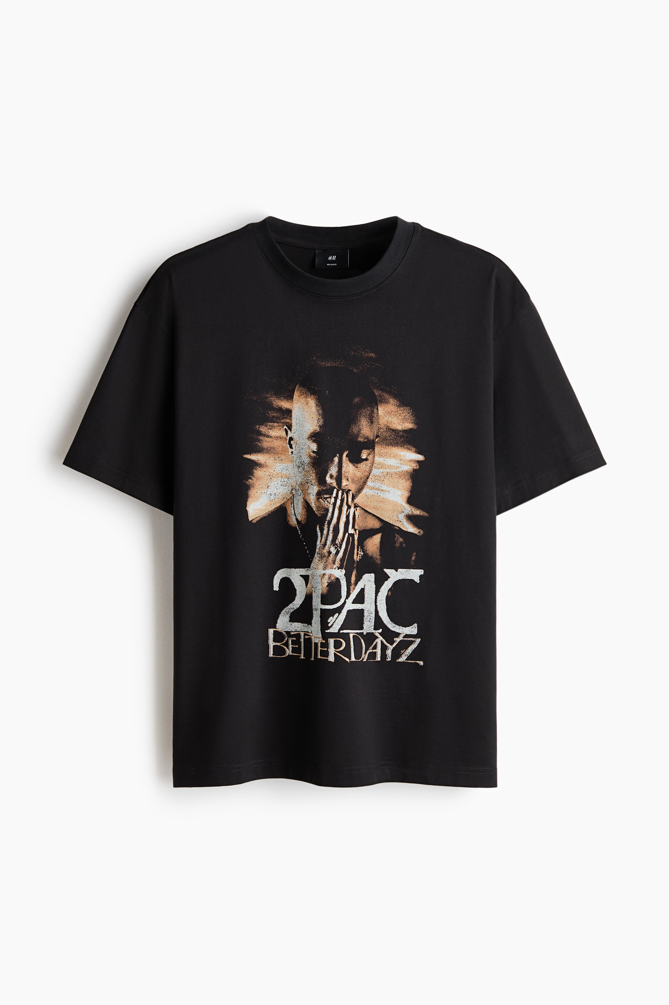 Loose Fit T-shirt - Black/2Pac - Men | H&M US