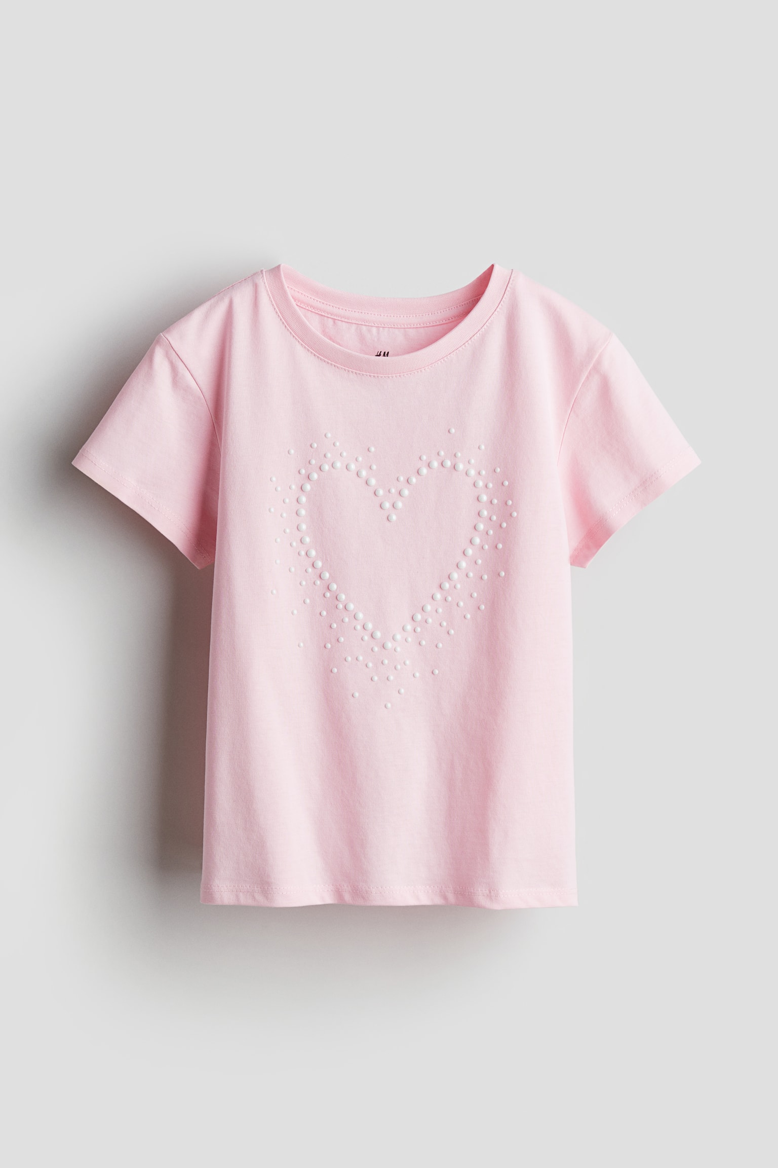 Tee - Light pink/Heart/White/Strawberry/Light beige/Ice cream cone/Light turquoise/Rabbit/Light blue/Bow/Pink/Heart/White/Unicorn - 1