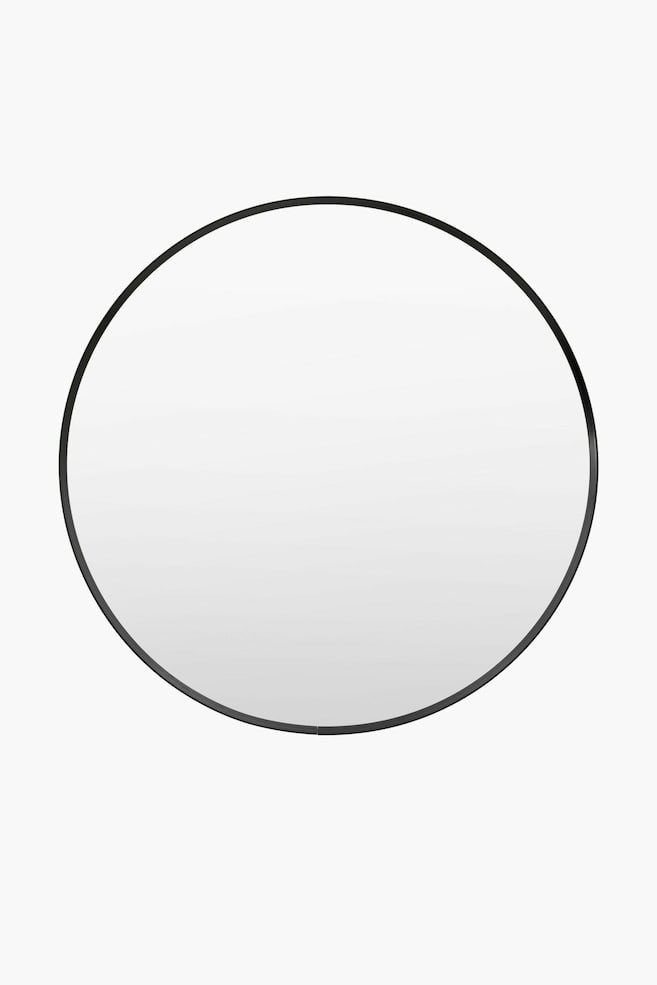 Round Mirror 60cm - Black - 1