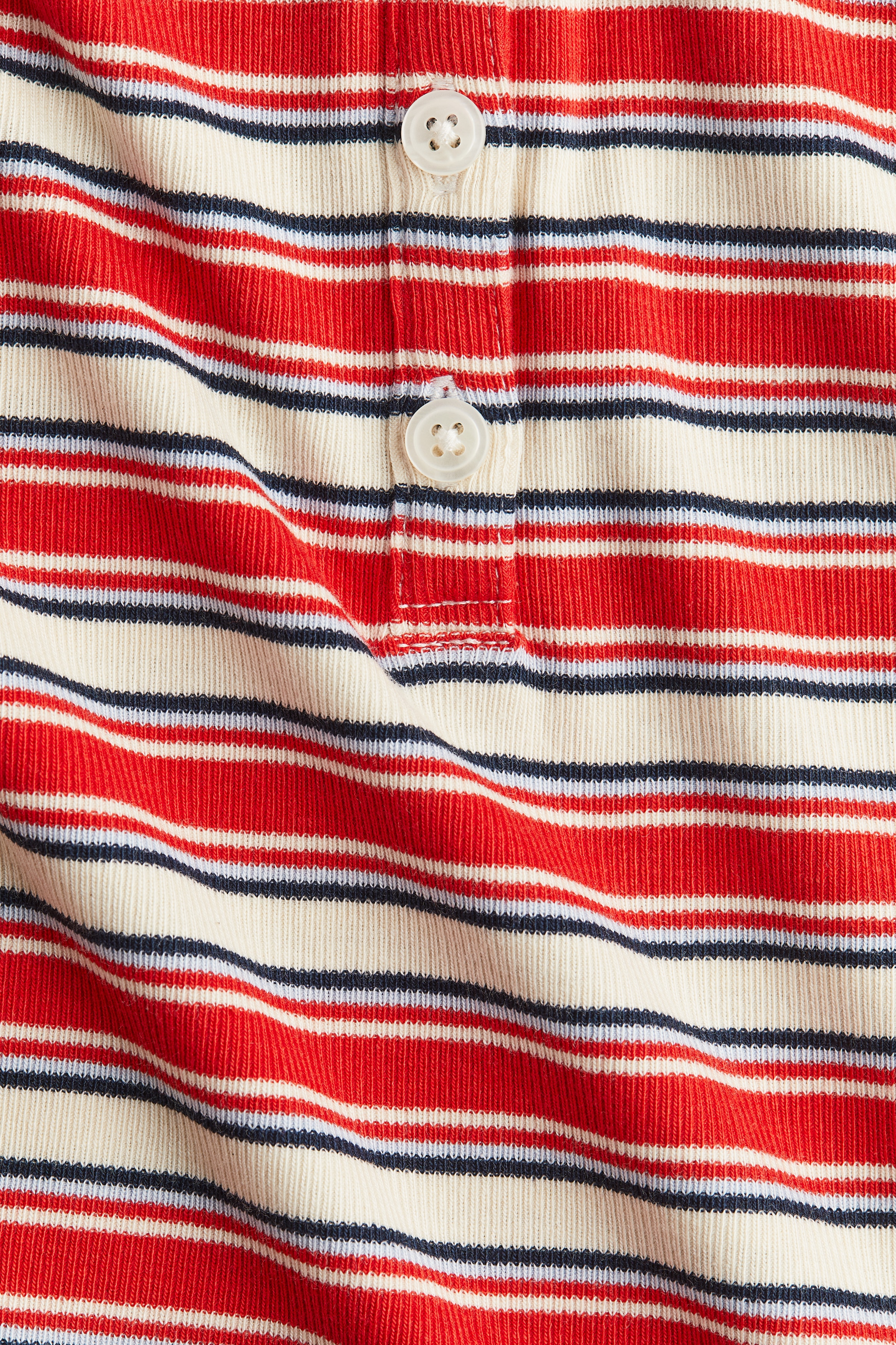 Ribbed polo shirt