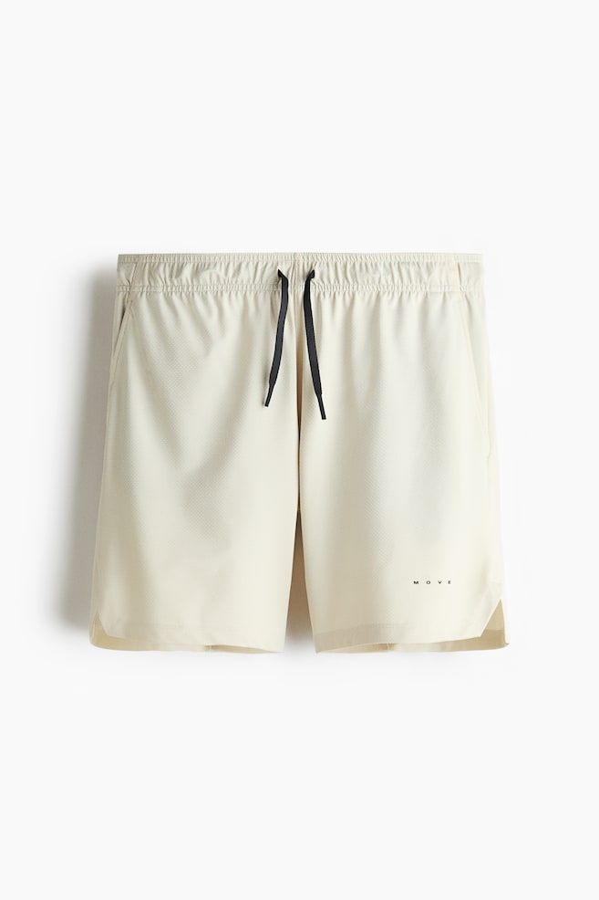 Sports Shorts with DryMove™ - Natural white/Black/Navy blue/Dark plum/Dark brown/Dusty green/Light gray melange/Light brown - 1