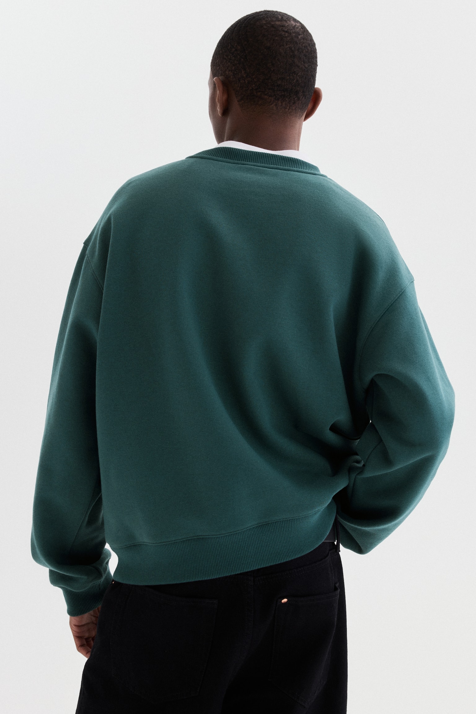 Loose Fit Sweatshirt - Dark green/Soho NYC/Black/Soho - 5