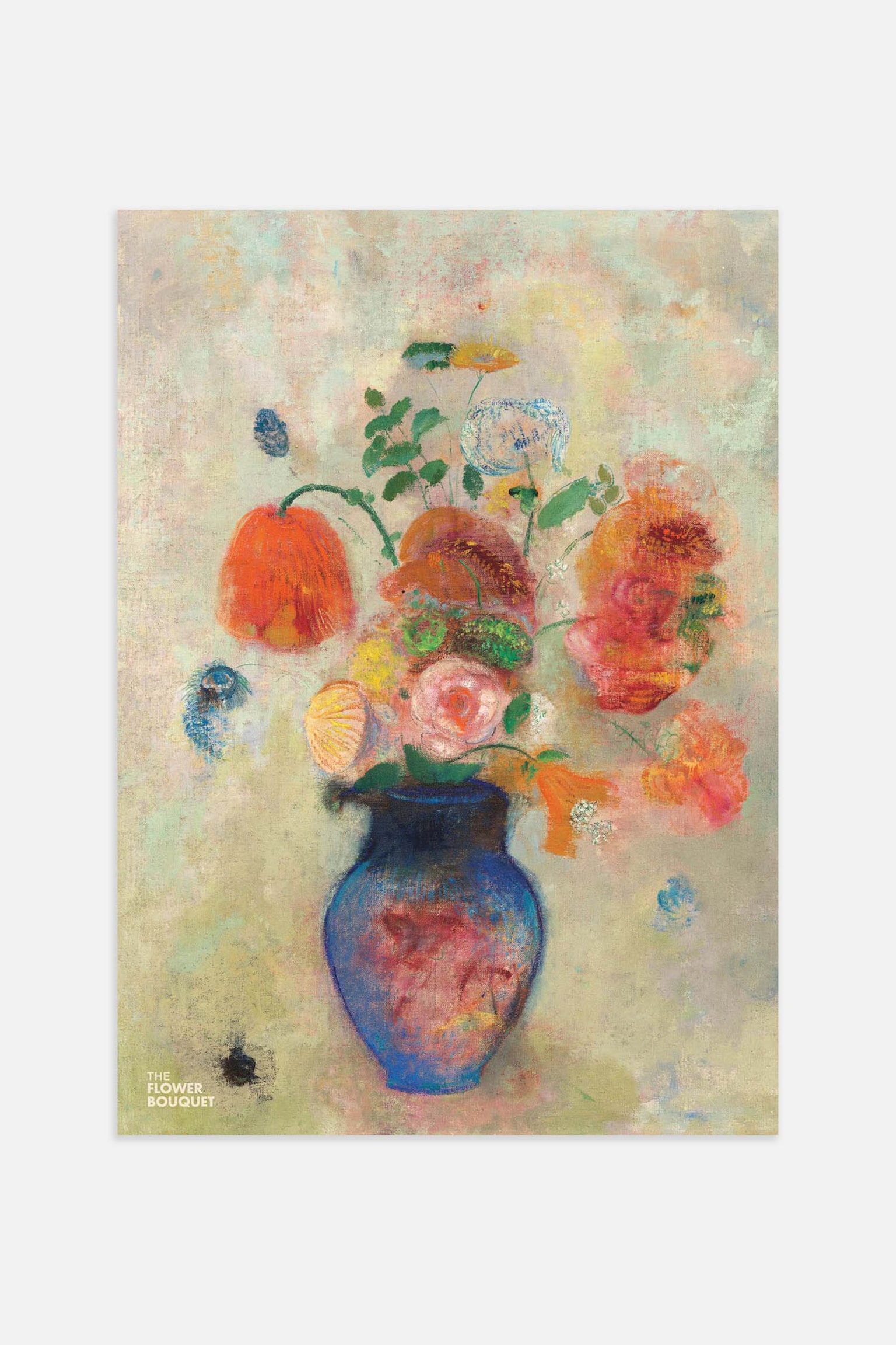 The Flower Bouquet Orange Poster - Orange - 1