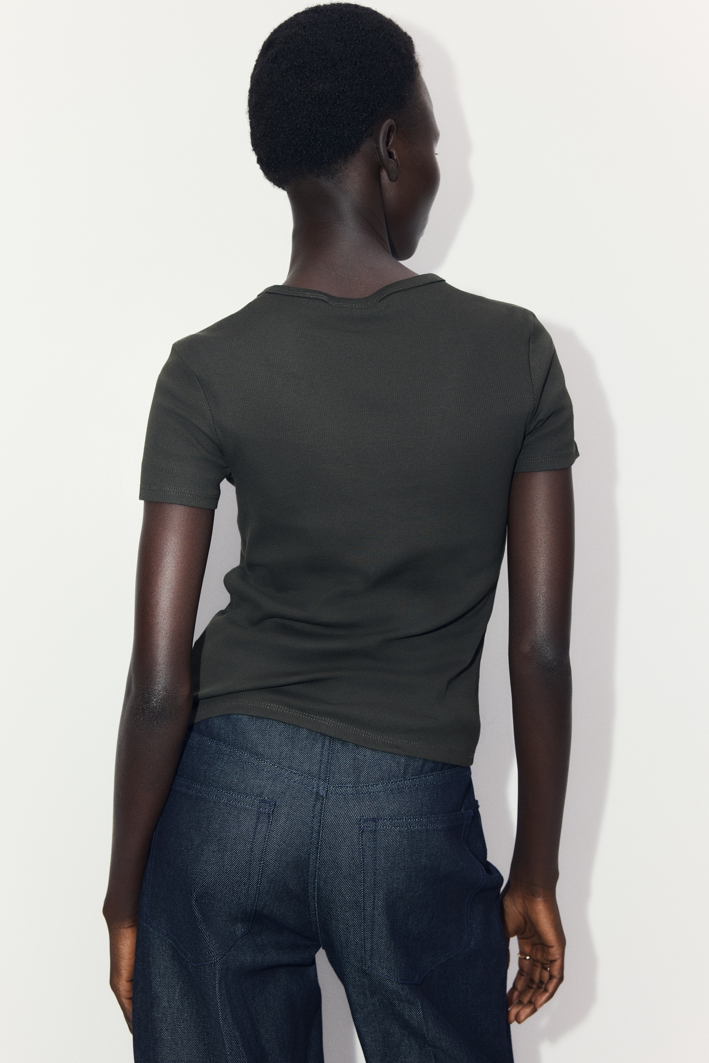 Ribbed T-shirt