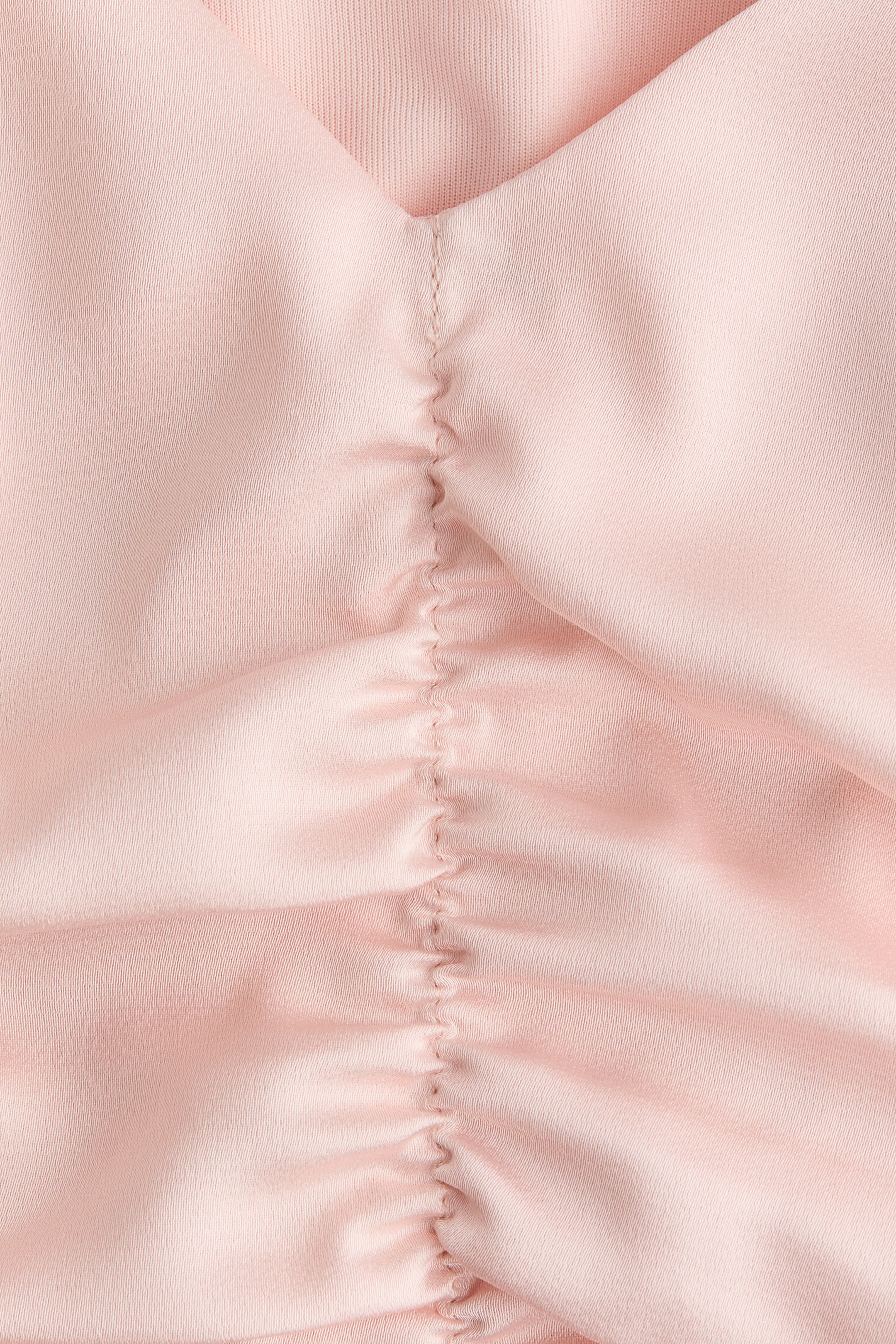 Ruched Satin Top