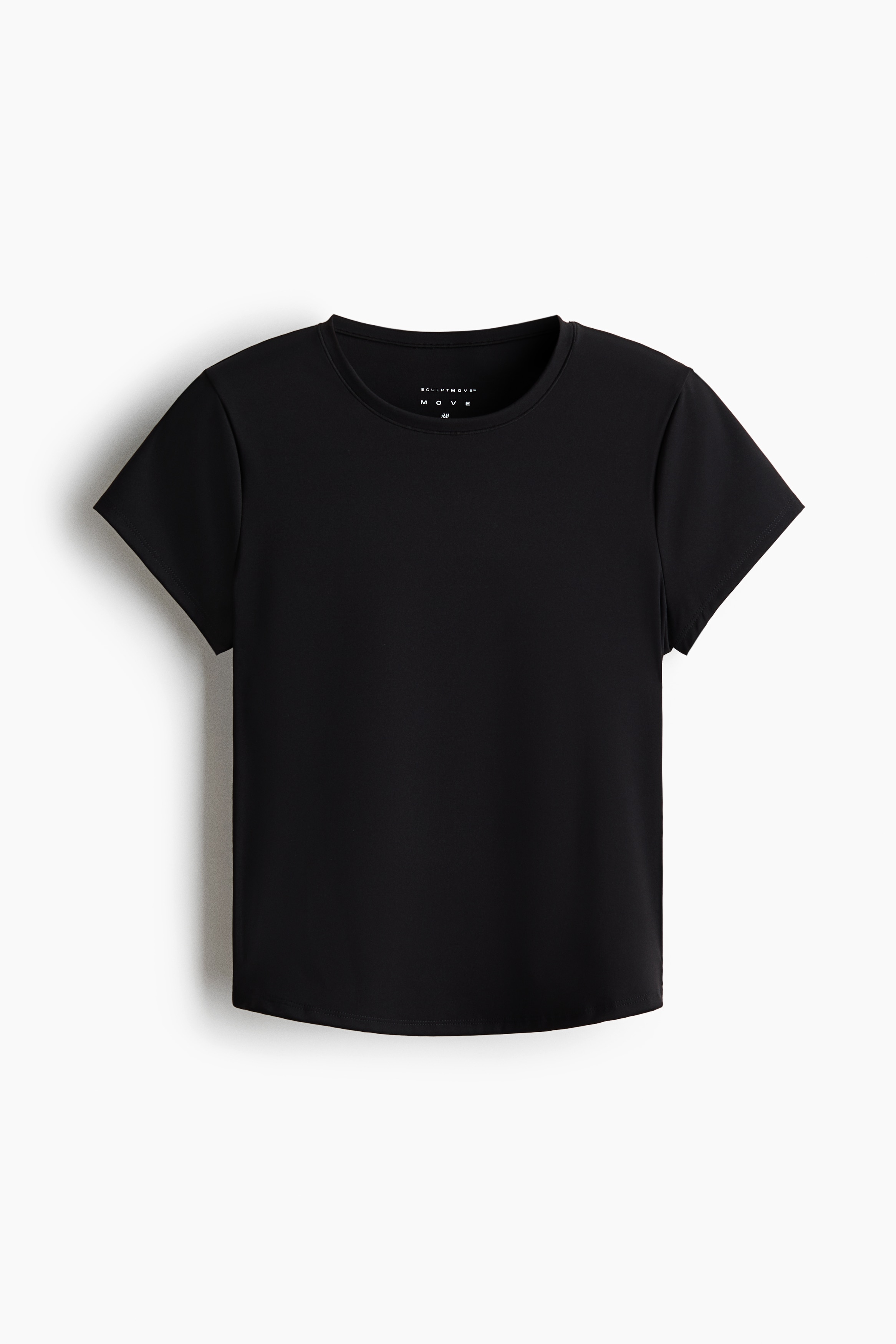 Sport-T-shirt met SculptMove™ - Zwart/Kersenrood/Wit