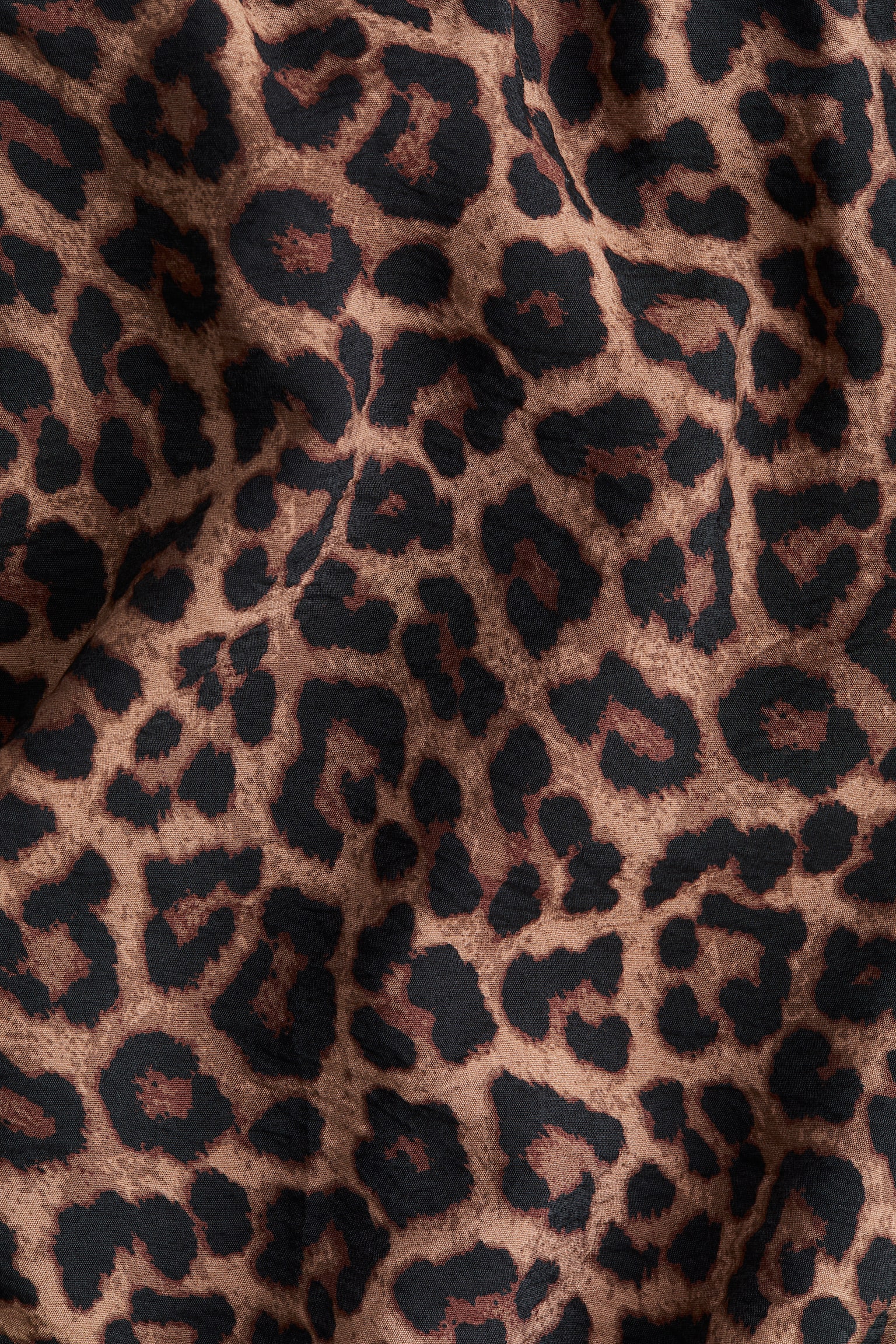 Geniş Pantolon - Bej/Leopar desenli/Bordo/Şal desenli/Açık bej/Zebra desenli - 5