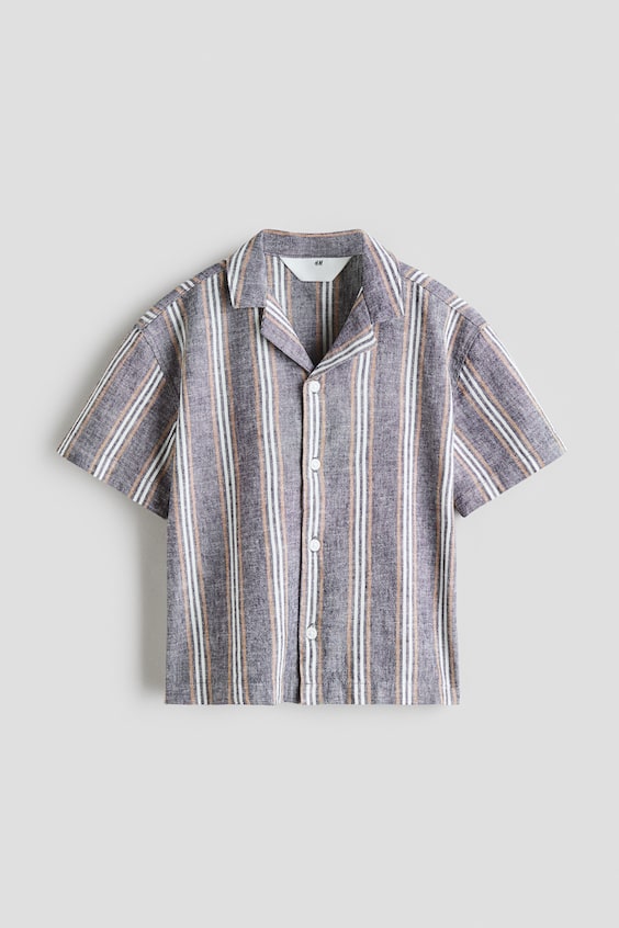 Детские рубашки H&M Linen-Blend Resort Shirt
