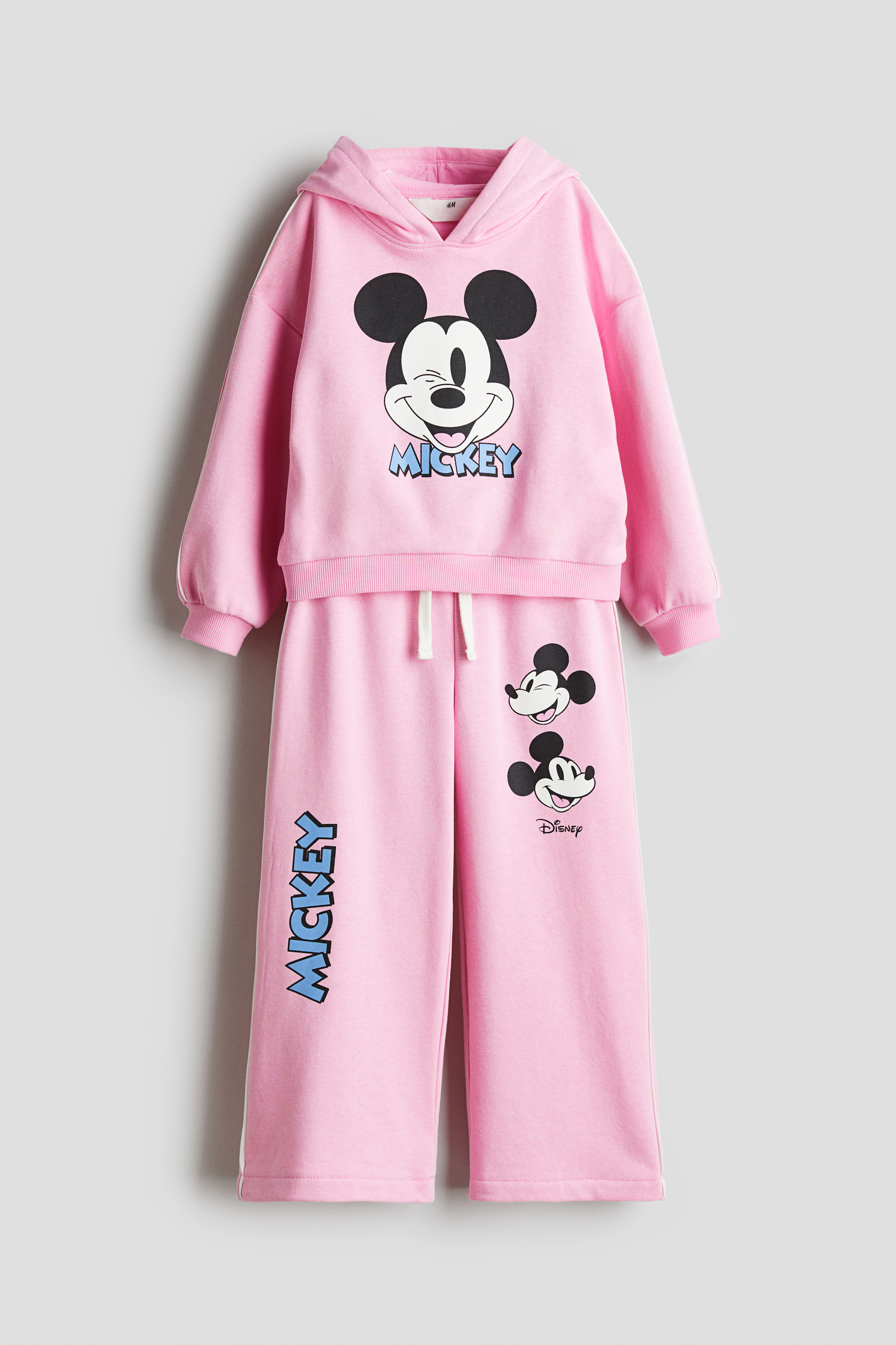 NWT Size M Pink Disney cheapest Mickey Mouse Fashion Sweatshirt + Shorts Set