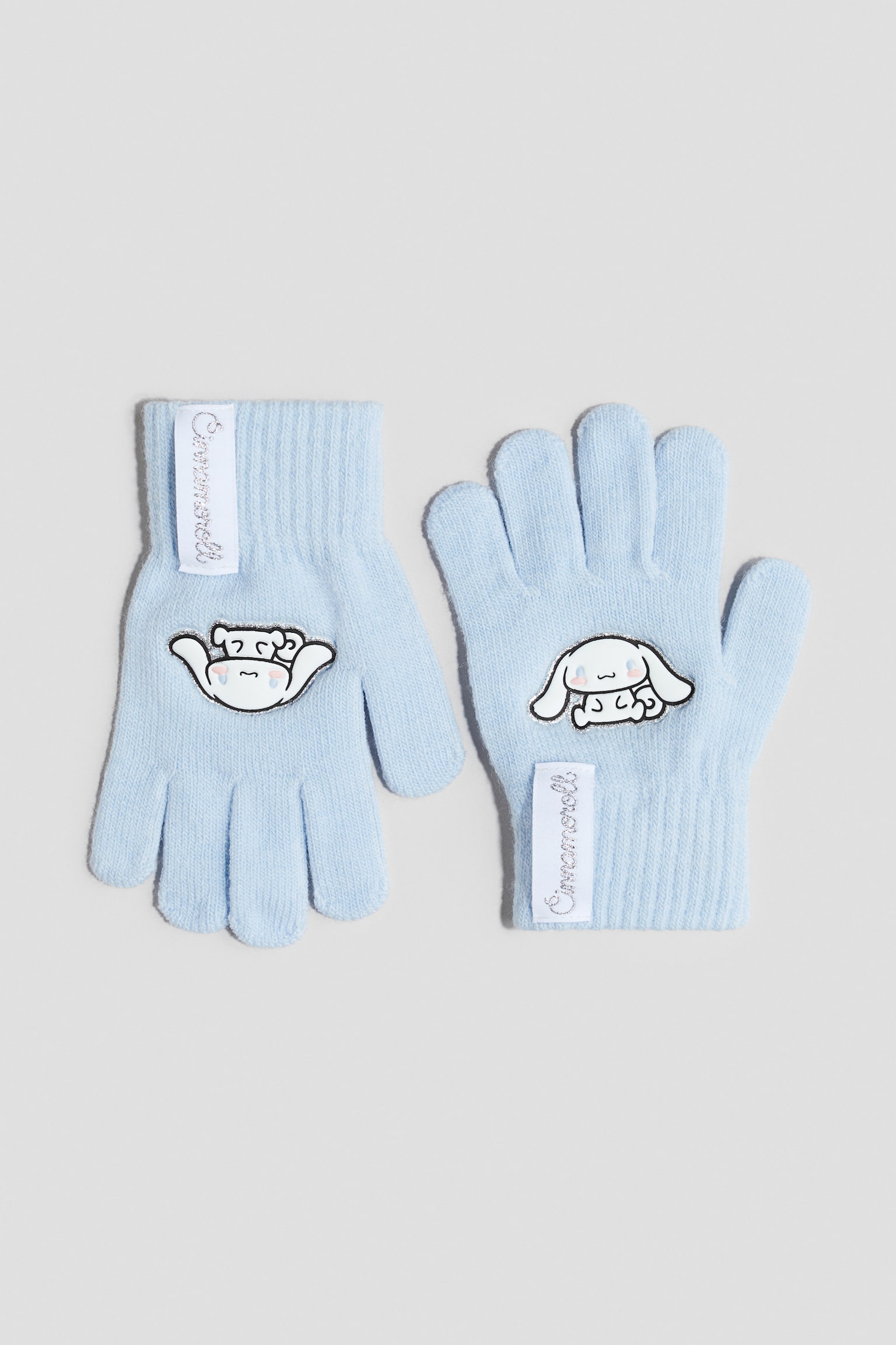 Детские перчатки H&M Appliquéd Gloves, цвет: Светлый синий — фото 1