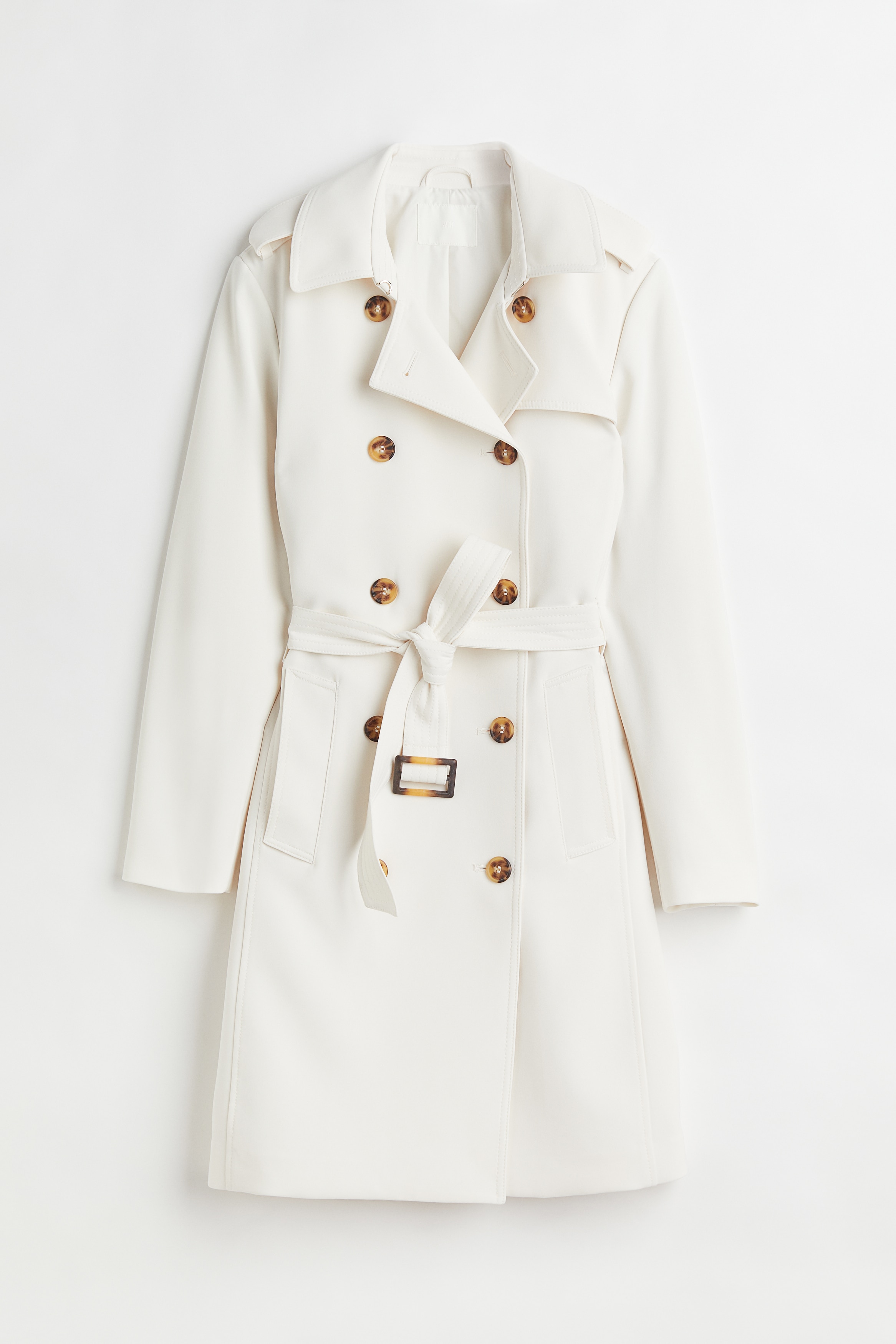 ダブルブレストトレンチコート - クリーム - レディース | H&M JP