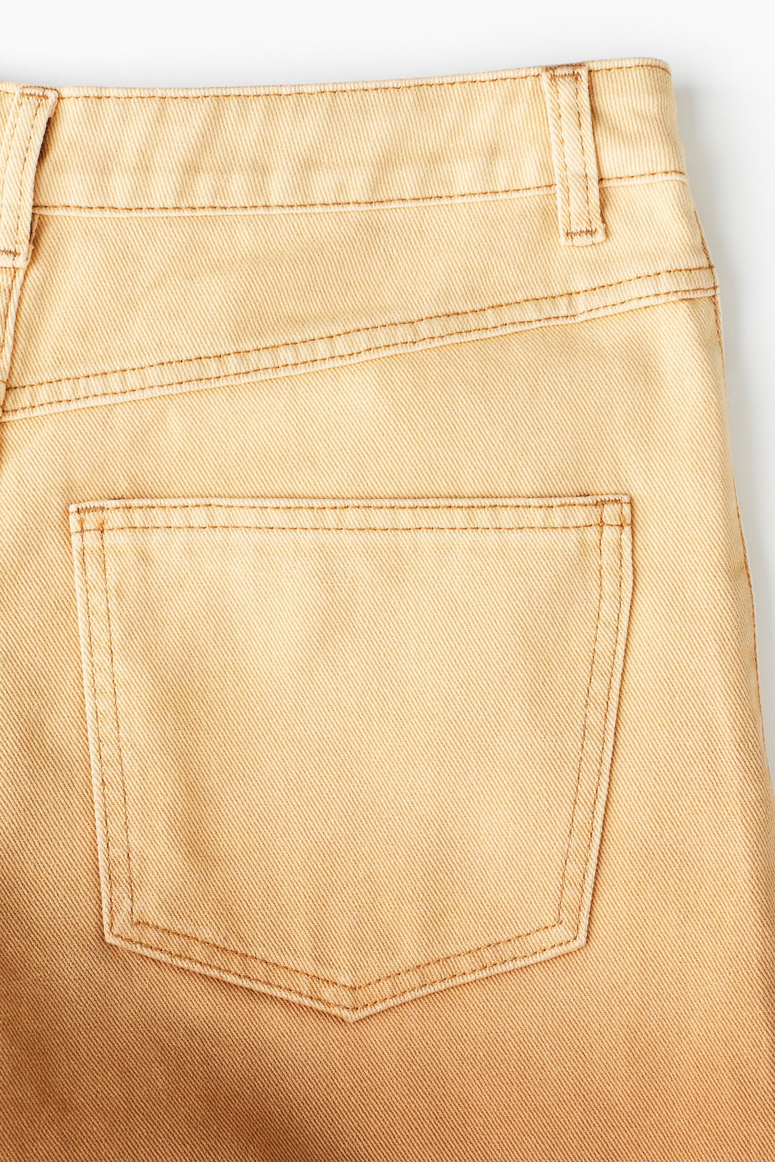 Frayed-edge Bermuda shorts - Brown/Ombre - 3