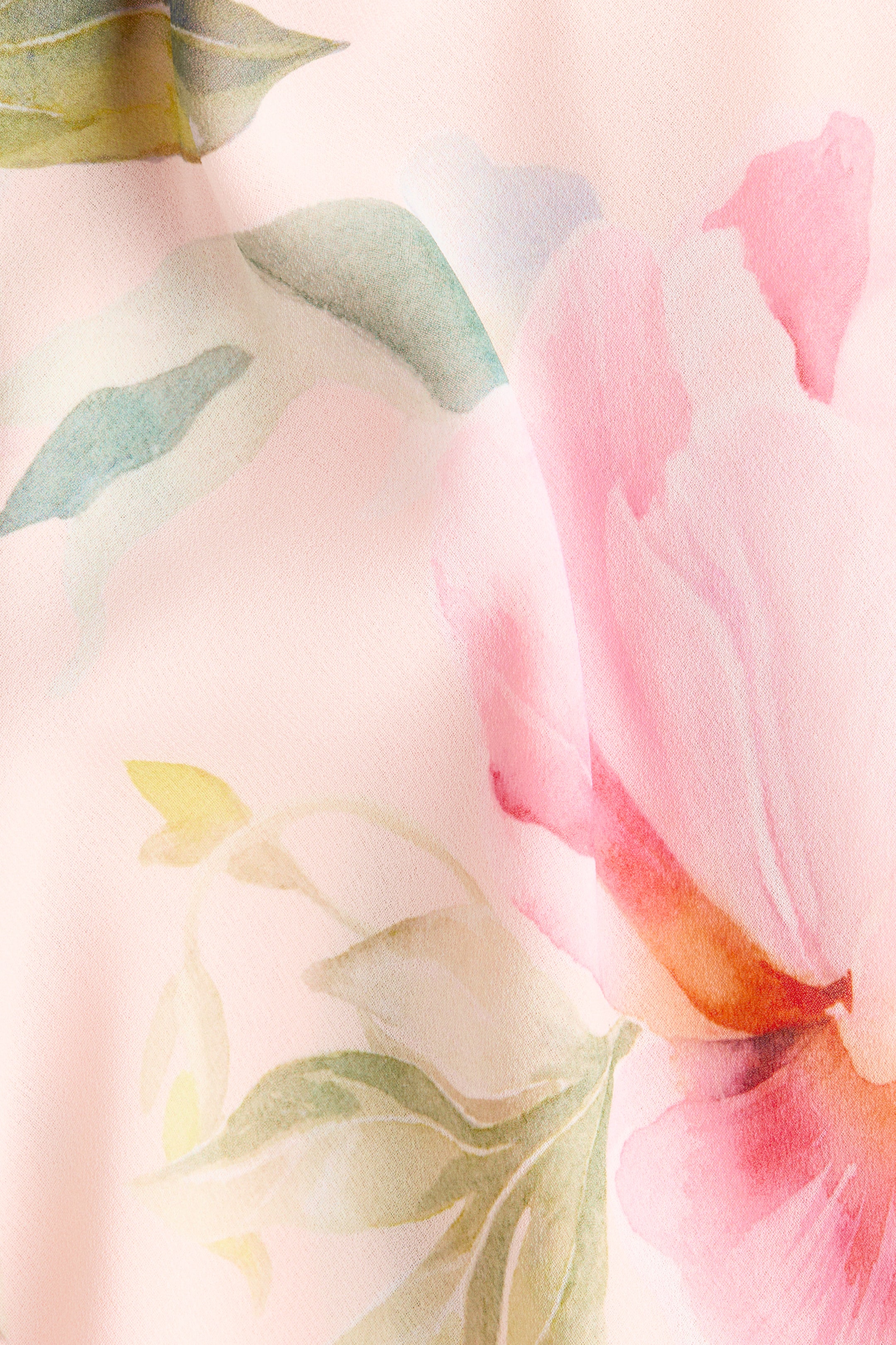 MAMA Scarf-Detail Chiffon Dress