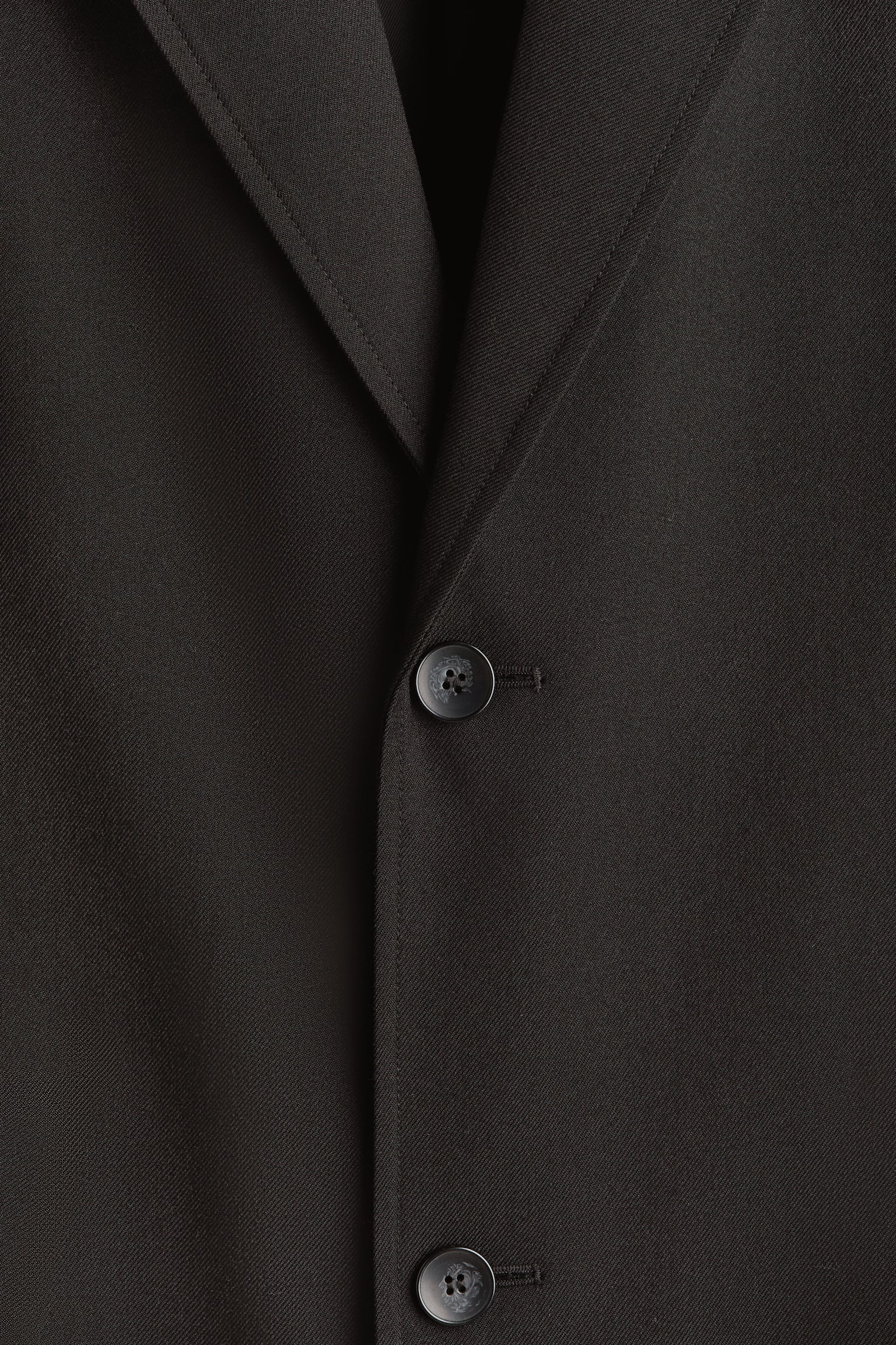 Abrigo de botonadura sencilla - Negro - 6