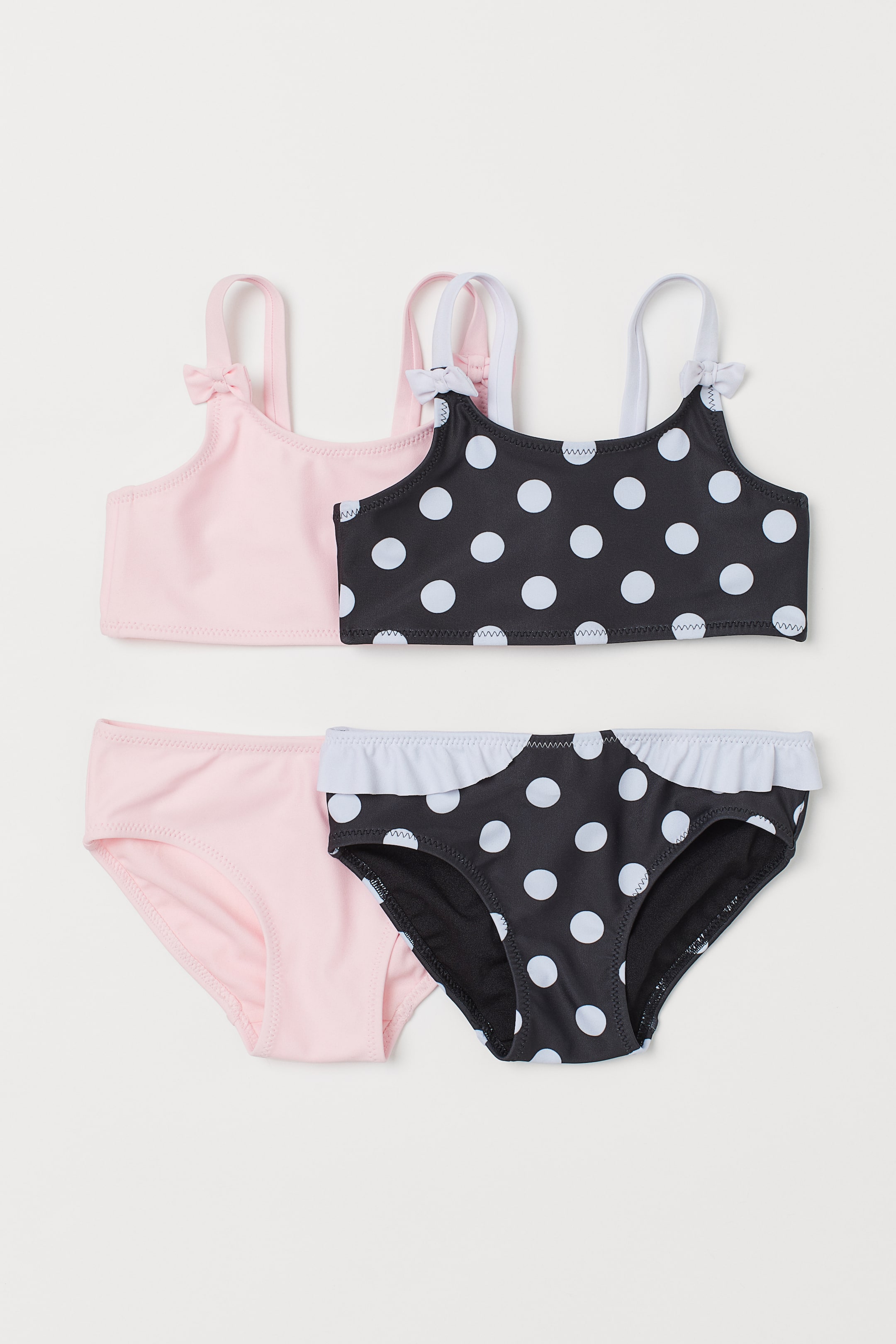 Größeres Bild ansehen: 2er-Pack Bikinis - Schwarz/Gepunktet - Kids | H&M DE 1