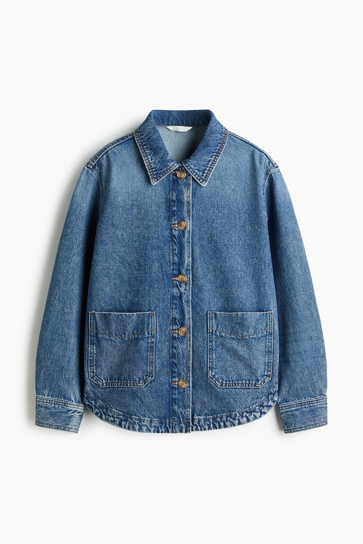 Denim shacket - Denim blue/Light denim blue/Dark denim blue - 2
