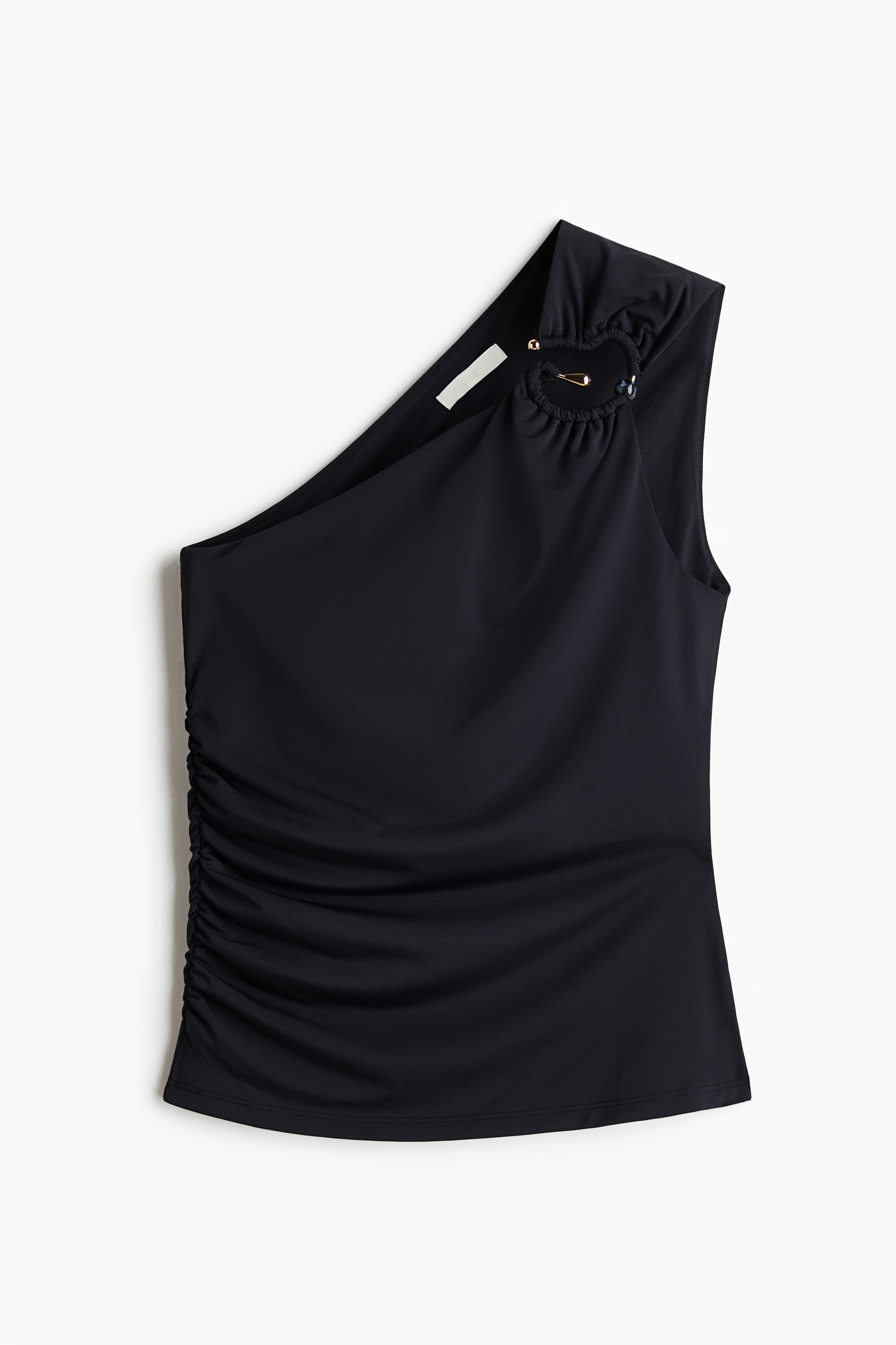 Draped One-Shoulder Top