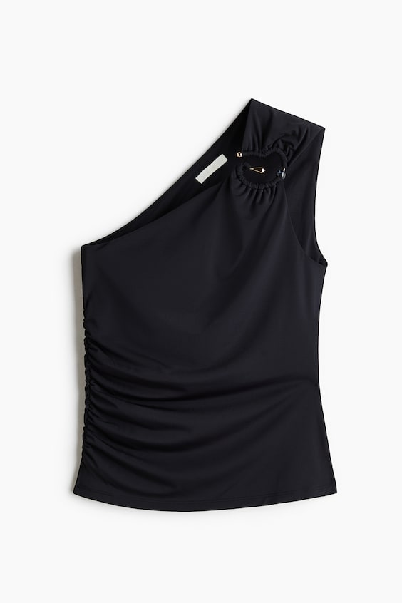 Женские топы H&M Draped One-Shoulder Top
