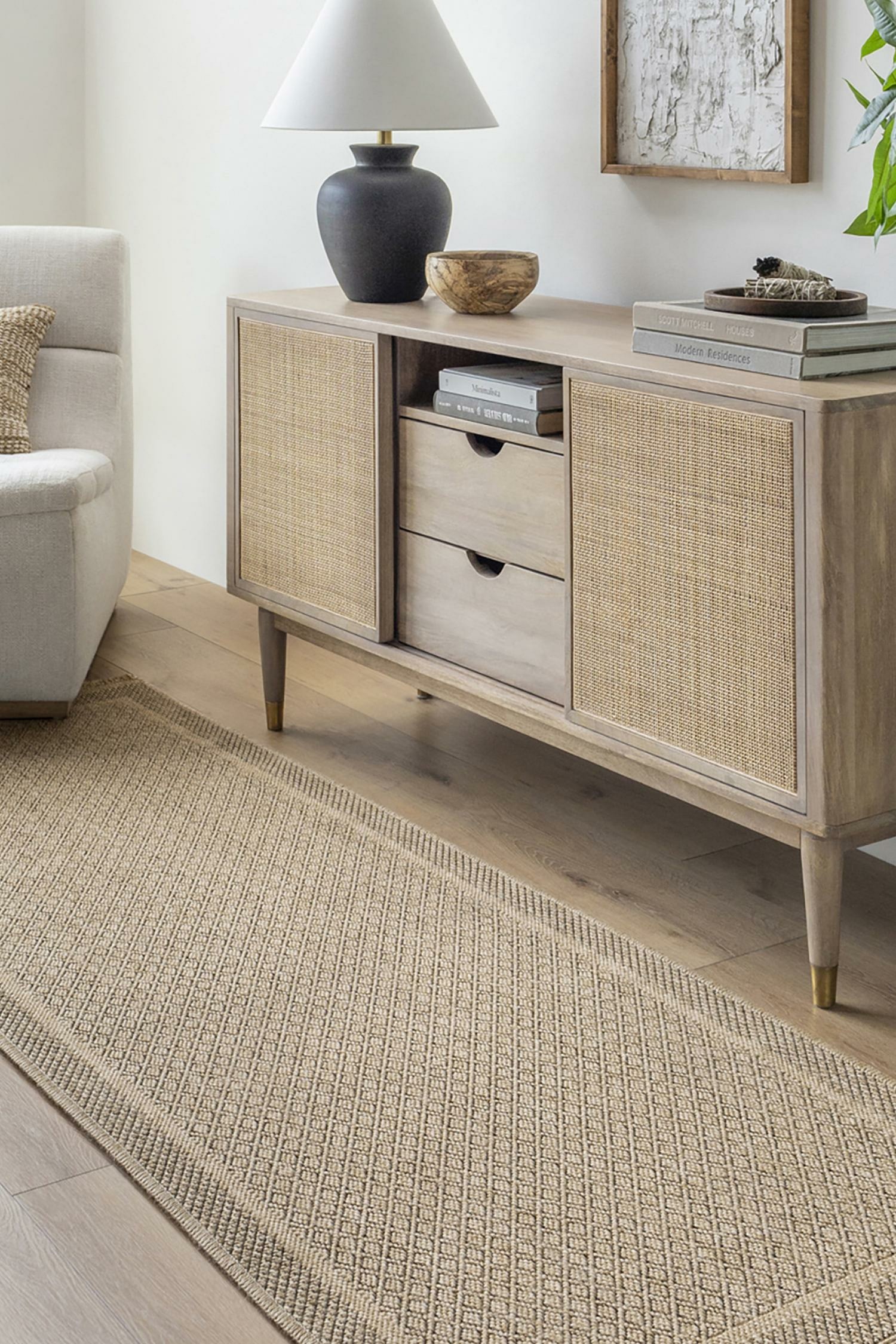 Mirage In- & Outdoor Cottage Jute-look Fringe Rug - Beige