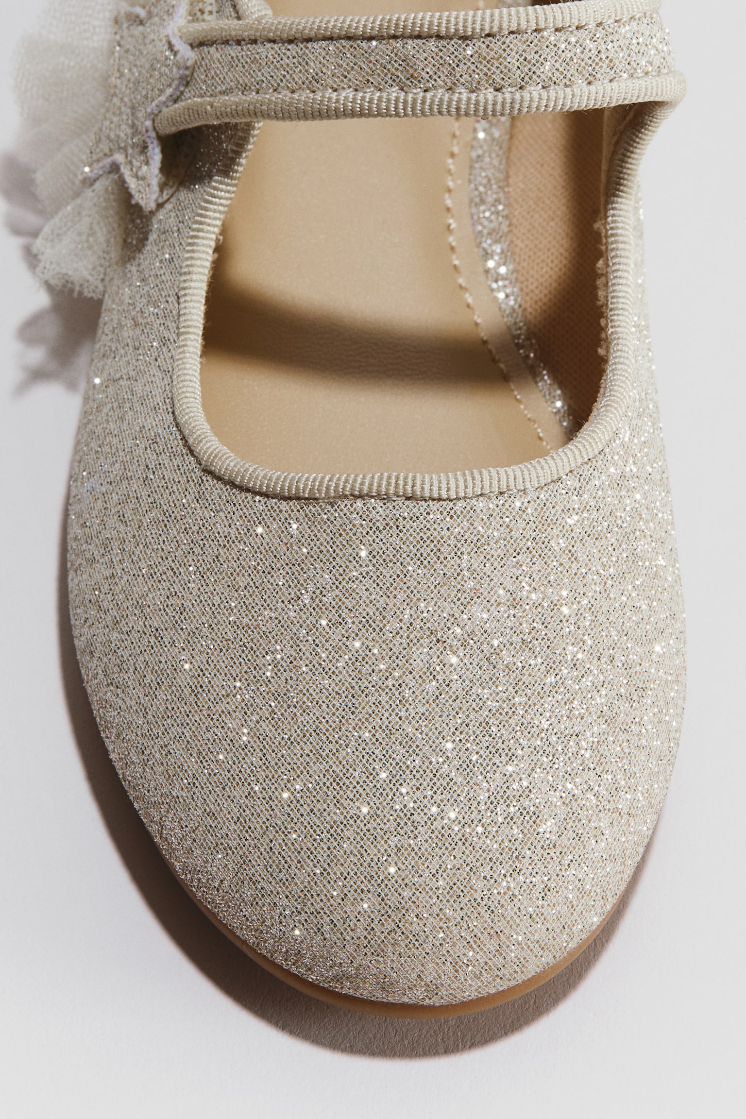 H&M Appliquéd Mary Janes, цвет: Золотой — фото 3