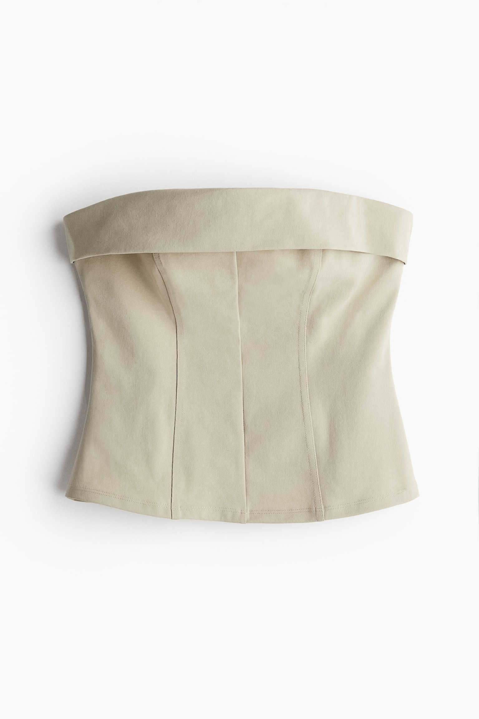 Bandeau Top - Light beige/Black - 2