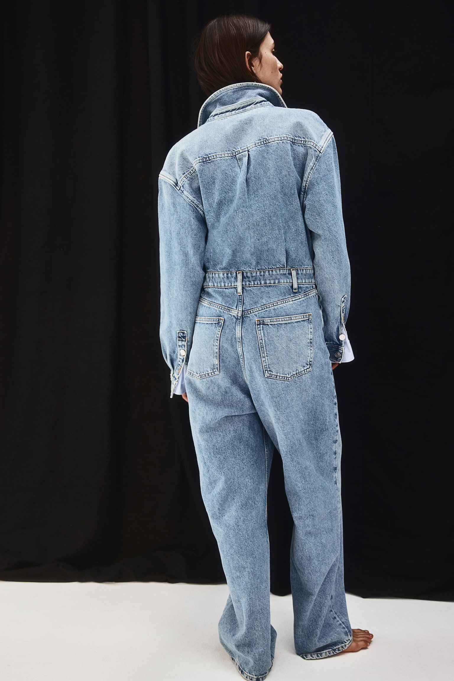 Denim boilersuit - Light denim blue - 4