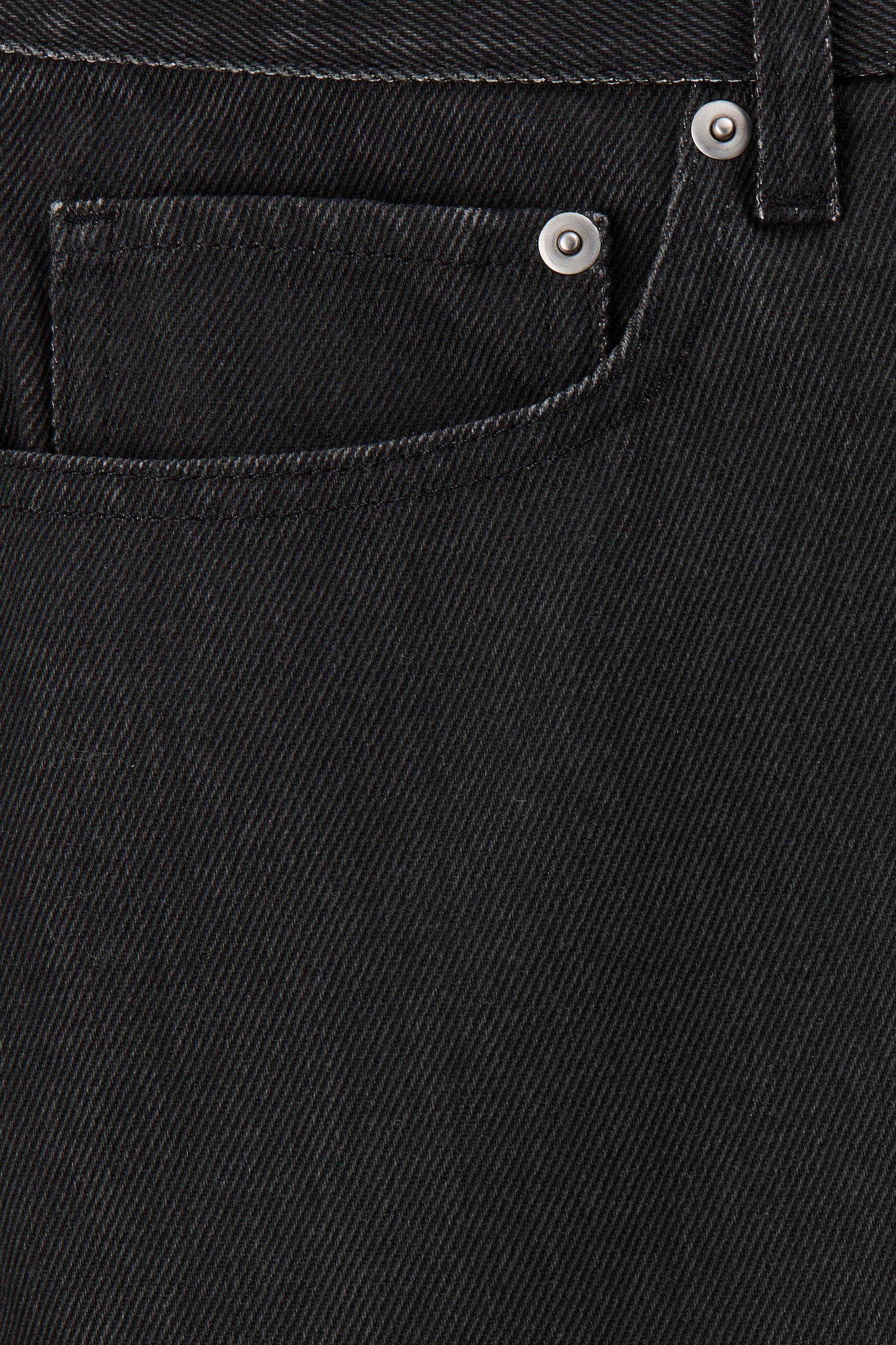 Straight Regular Jeans - Czarny - 6