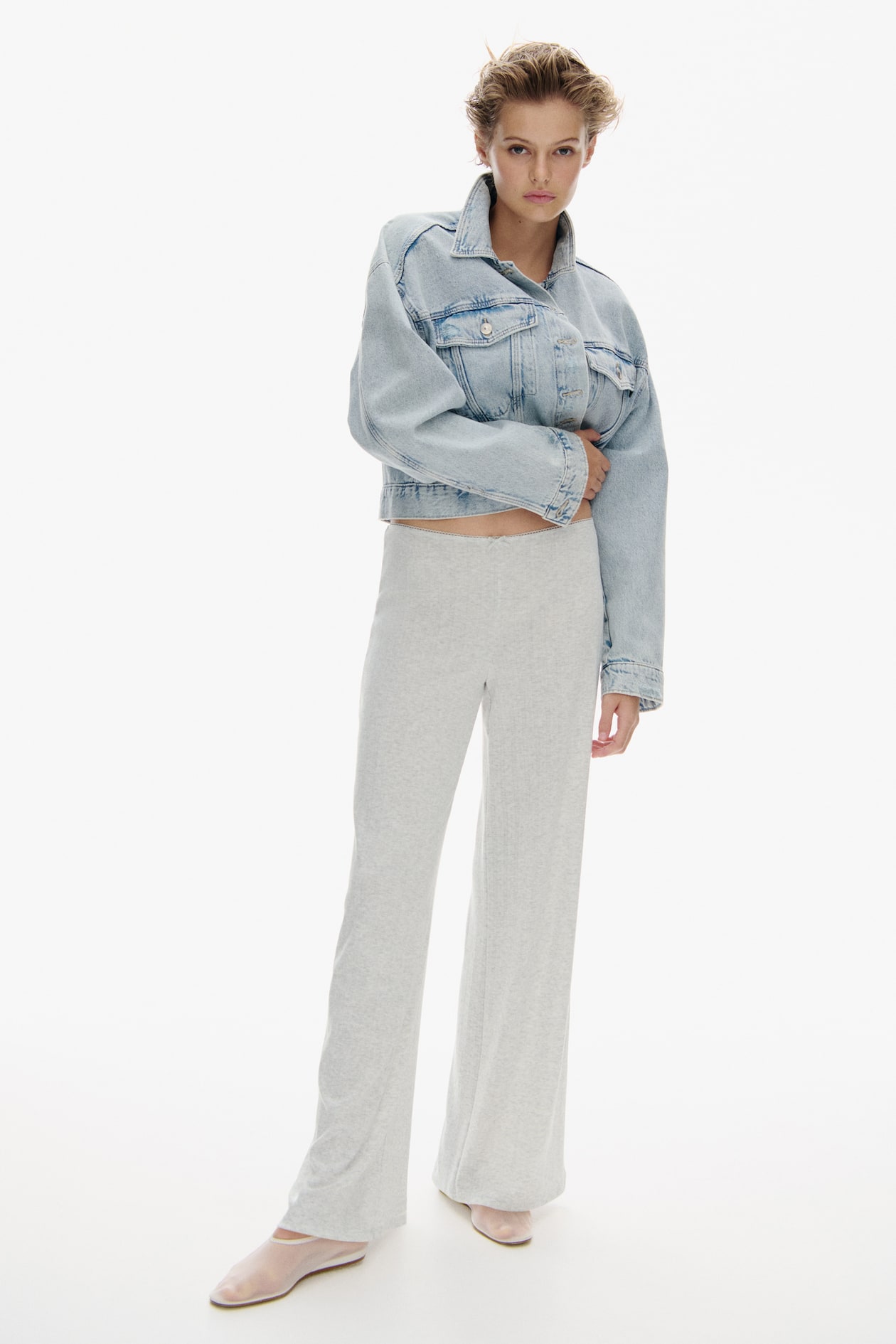 Pointelle Jersey Pants