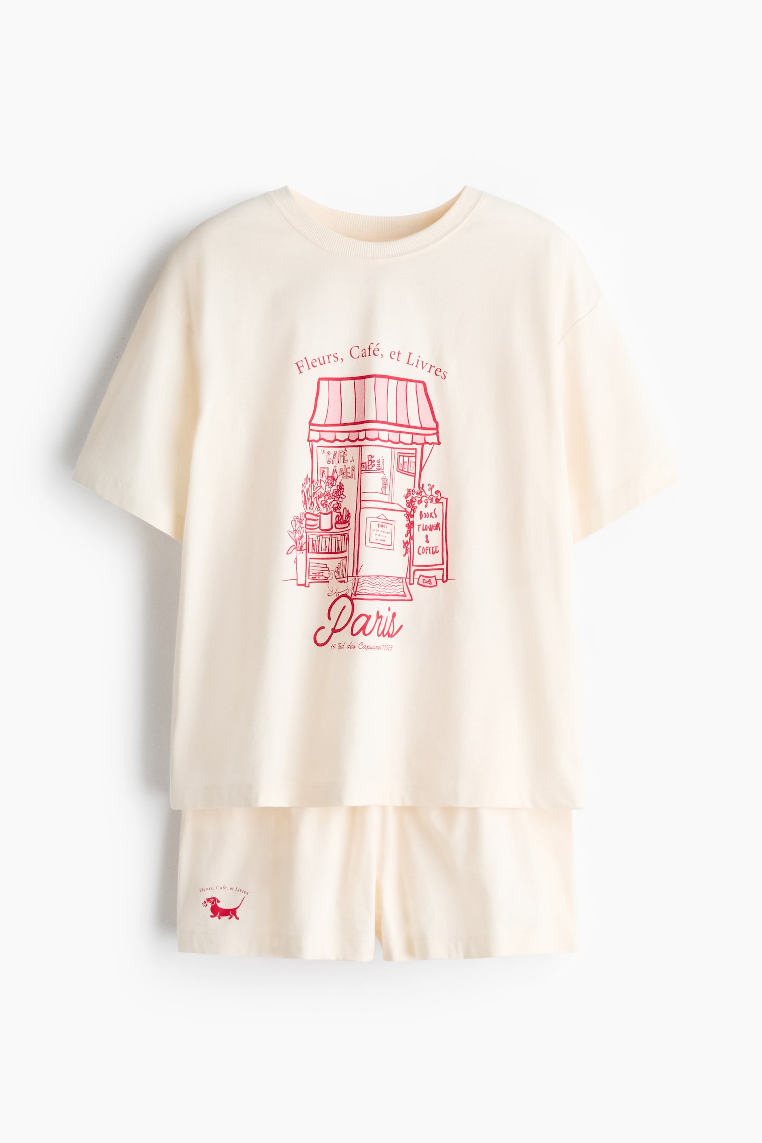 Printed pyjamas - Cream/Paris/Light turquoise/Light beige - 2