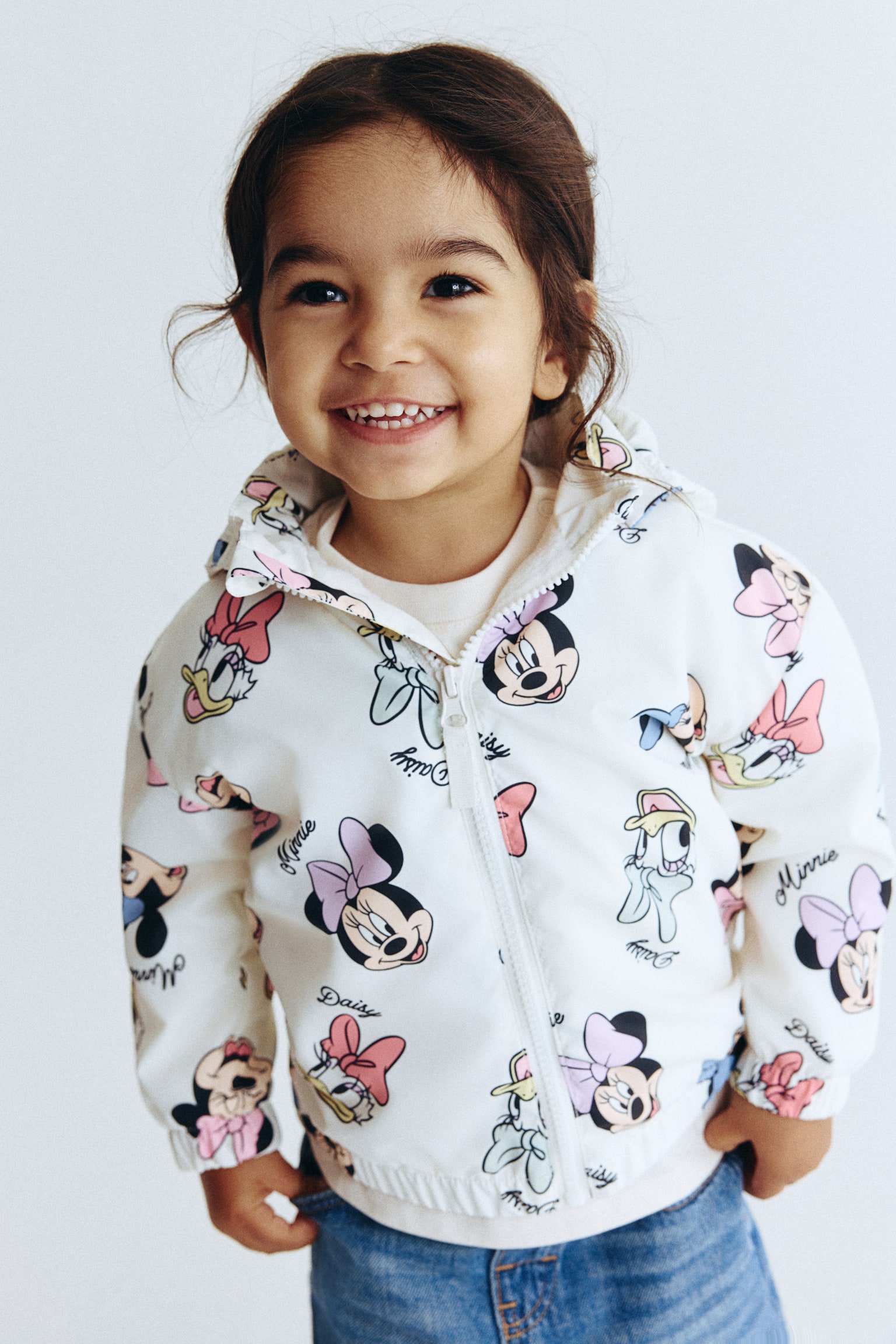 Fleece-lined jacket - White/Minnie Mouse/Light blue/Mickey Mouse/White/Tom and Jerry/Light pink/Aristocats - 1