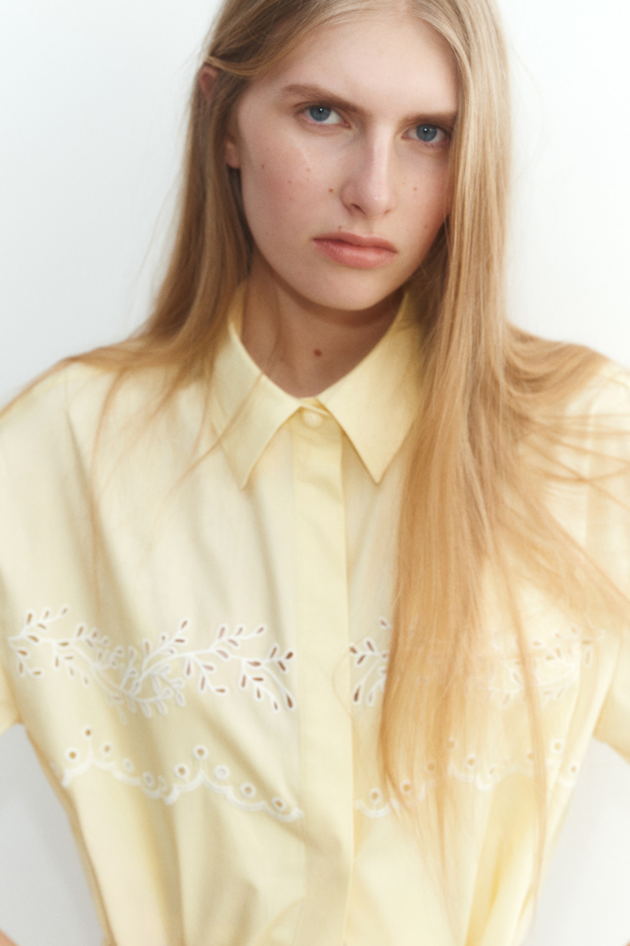 Eyelet-Embroidered Cotton Shirt