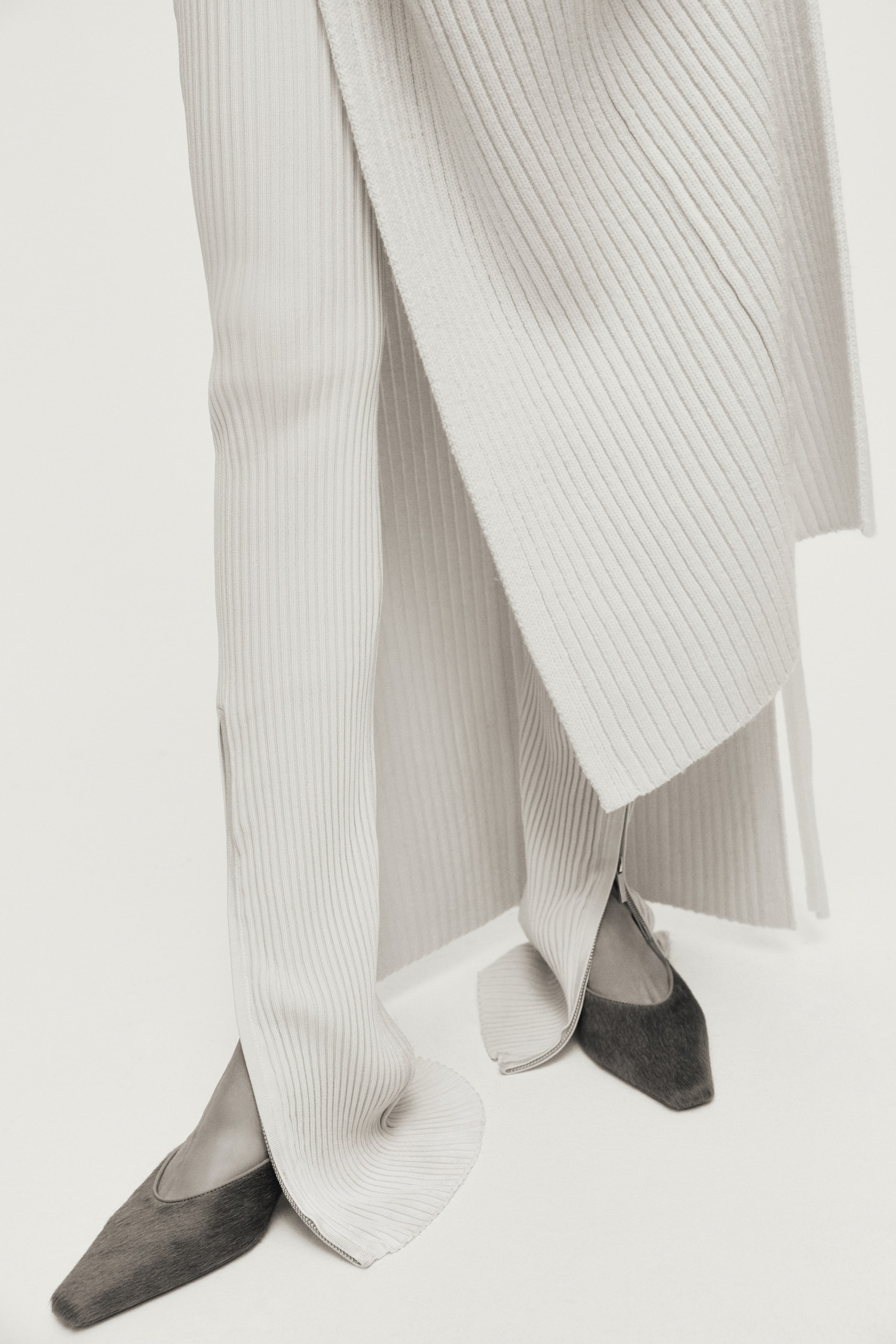 View larger image: Heeled leather mules - Beige - Ladies | H&M 2