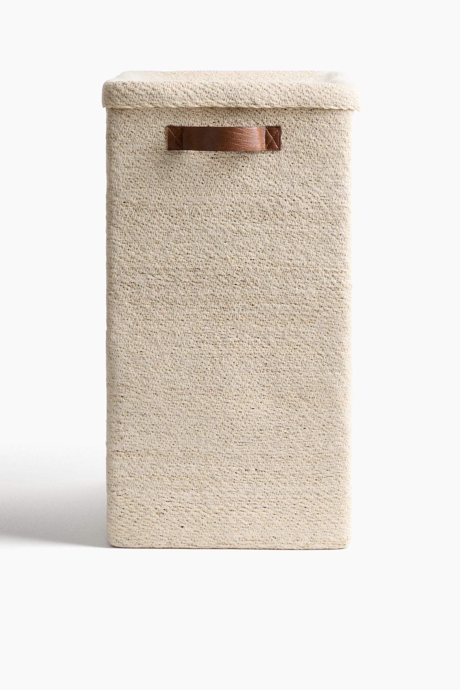 Panier à linge en jonc de mer - Beige