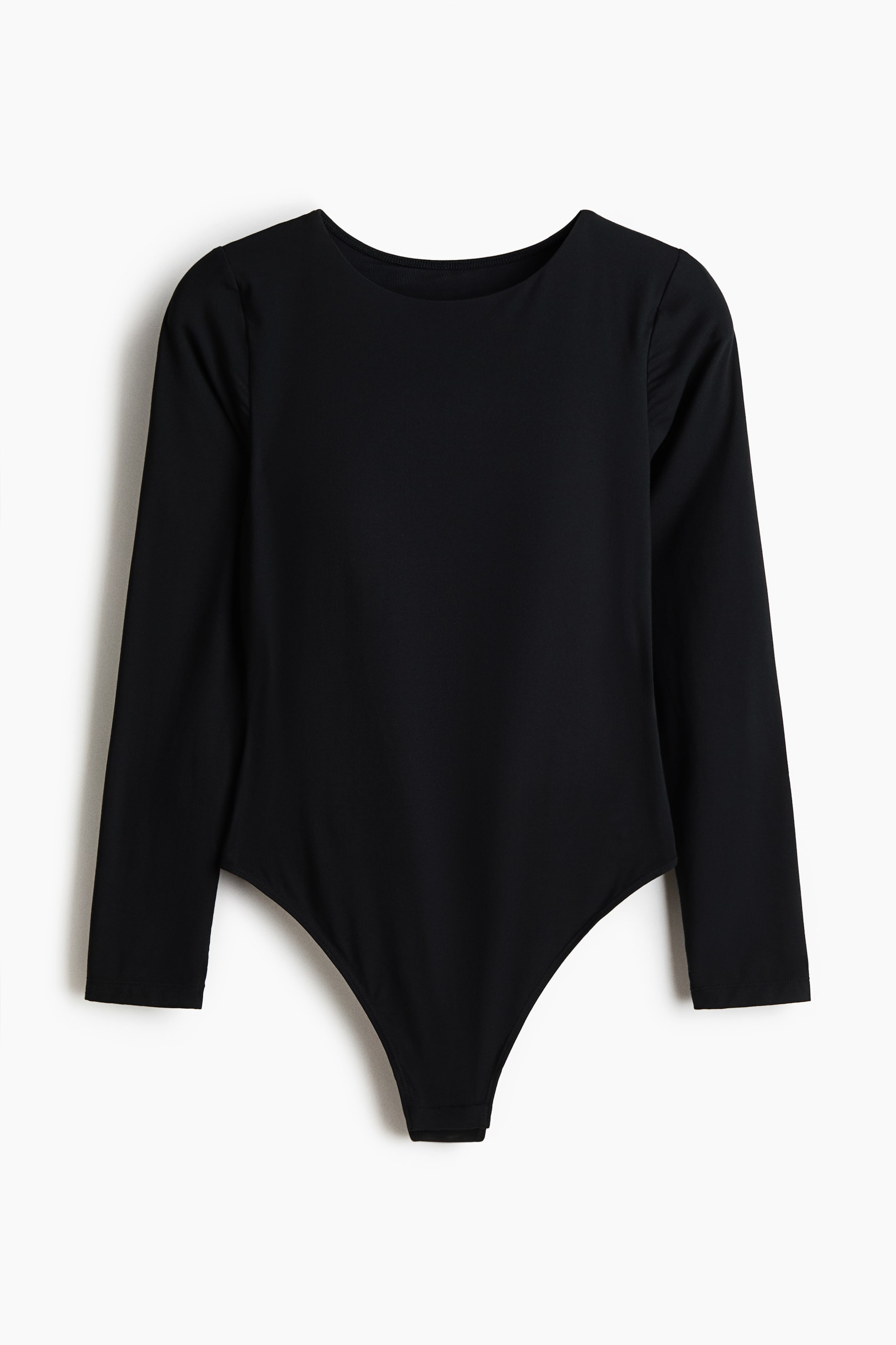 View larger image: Padded-cup microfibre thong body - Black - Ladies | H&M GB 5