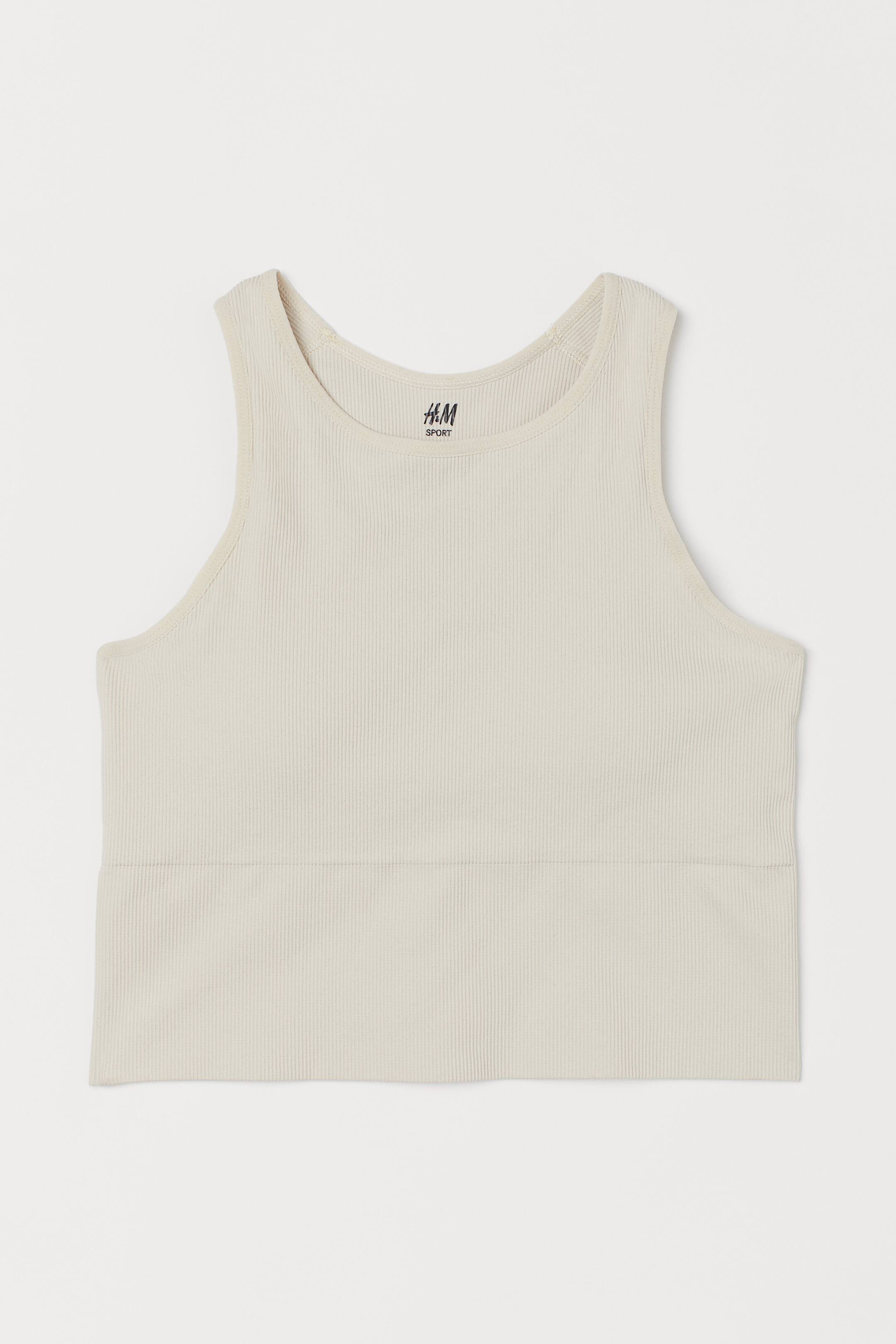 View larger image: Seamless sports bralette - Light beige - Ladies | H&M 1