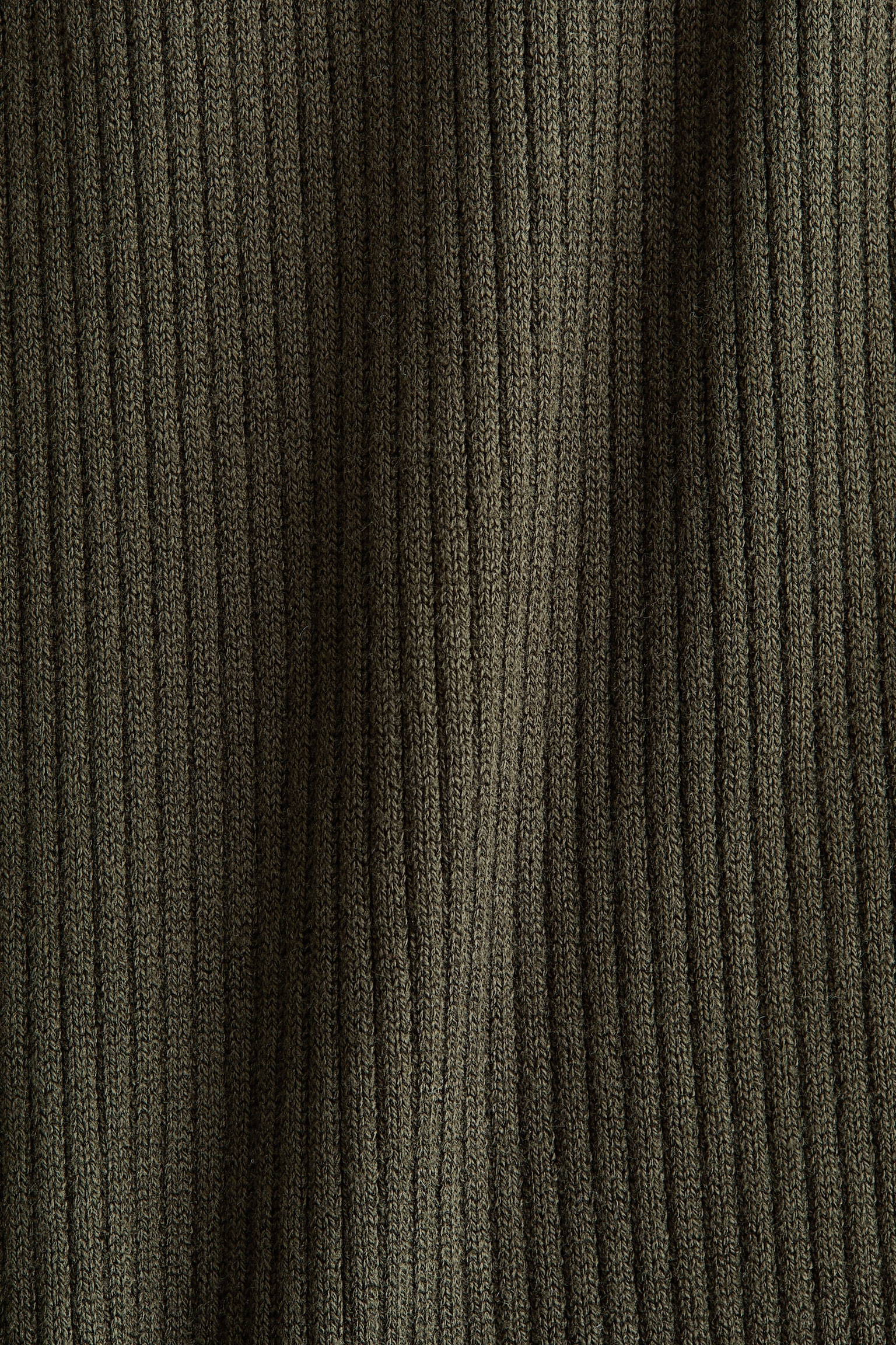 Женское платье H&M Mama Rib-Knit, цвет: Тёмный зелёный — фото 2