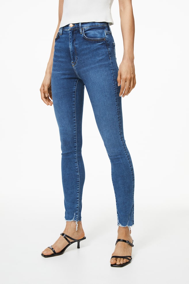 True To You Skinny Ultra High Ankle Jeans - Niebieski denim/Jasnoniebieski denim/Czarny/Niebieski denim/dc/dc/dc/dc/dc/dc - 7