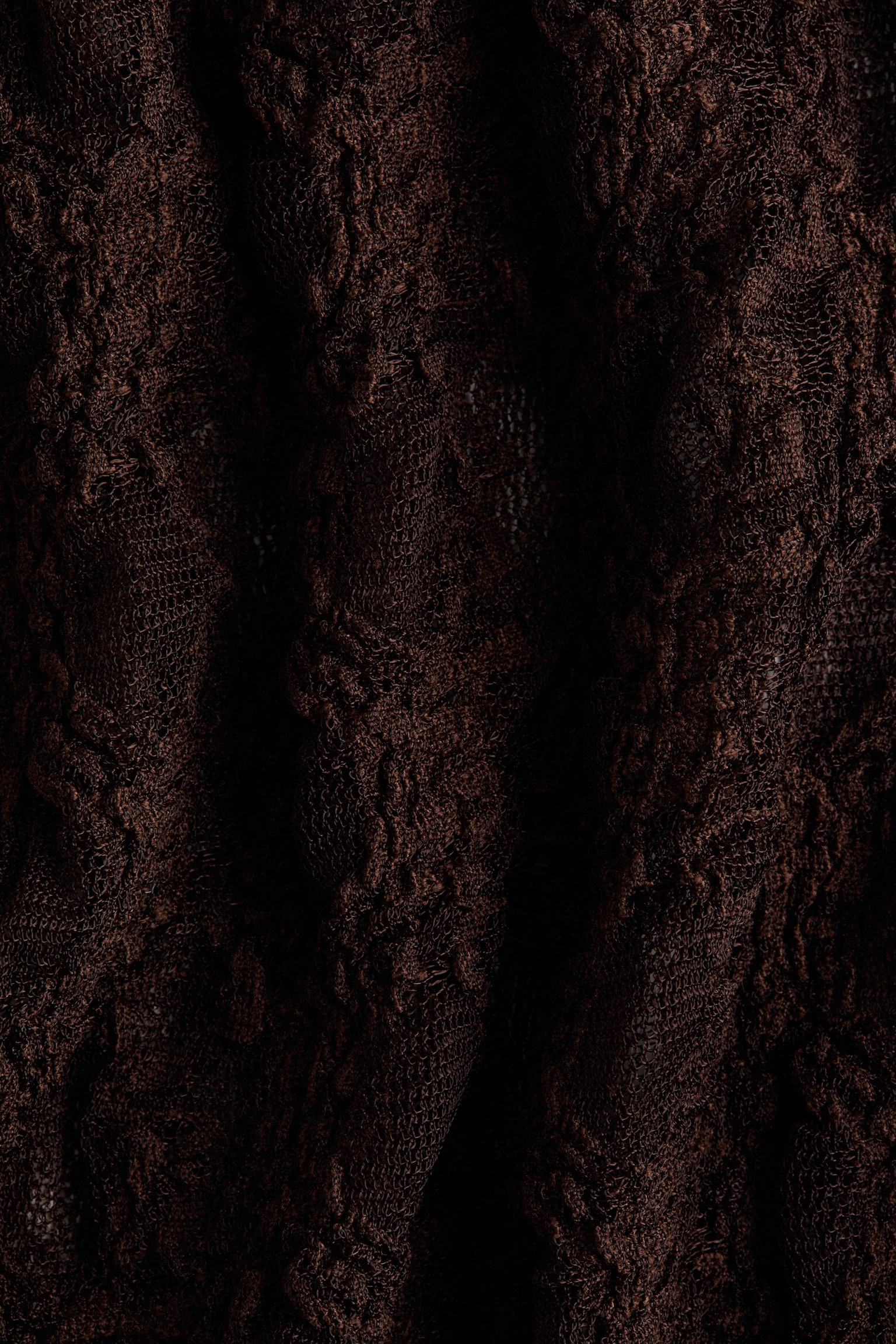 Женские брюки H&M Lace Pants with Layered, цвет: Тёмный коричневый — фото 6