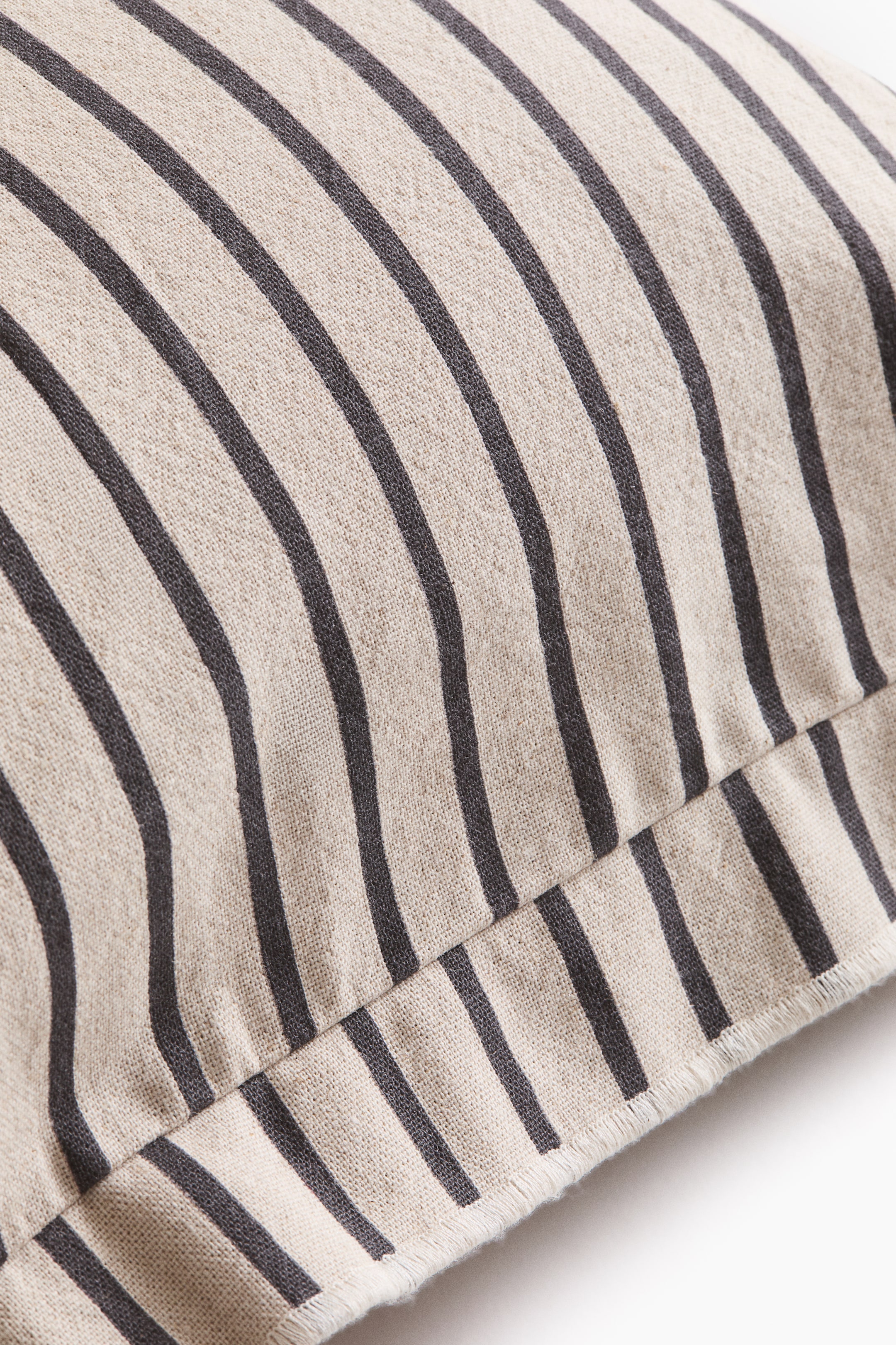 Housse de coussin en lin mélangé