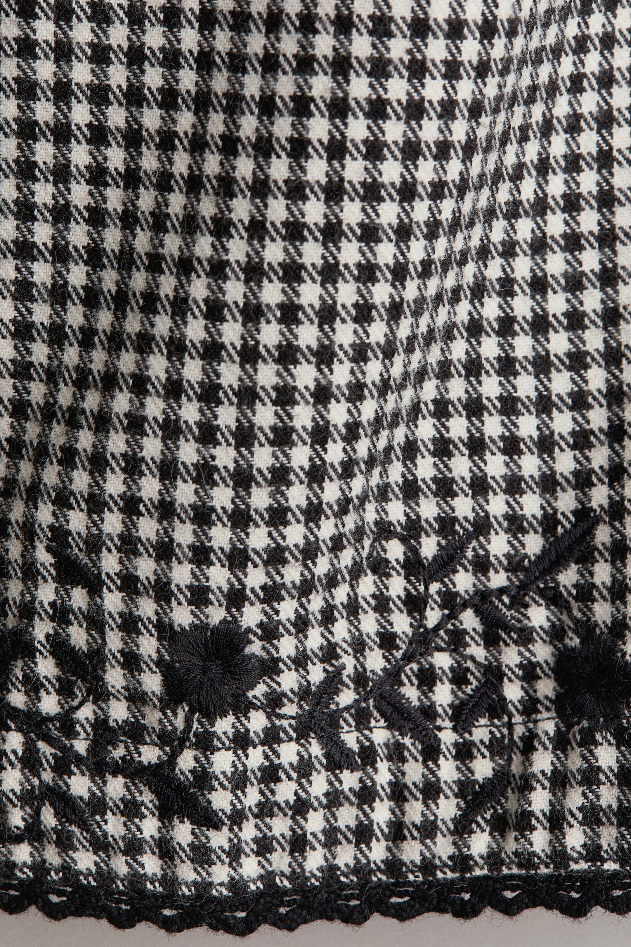 Embroidered-Detail Cotton Pants