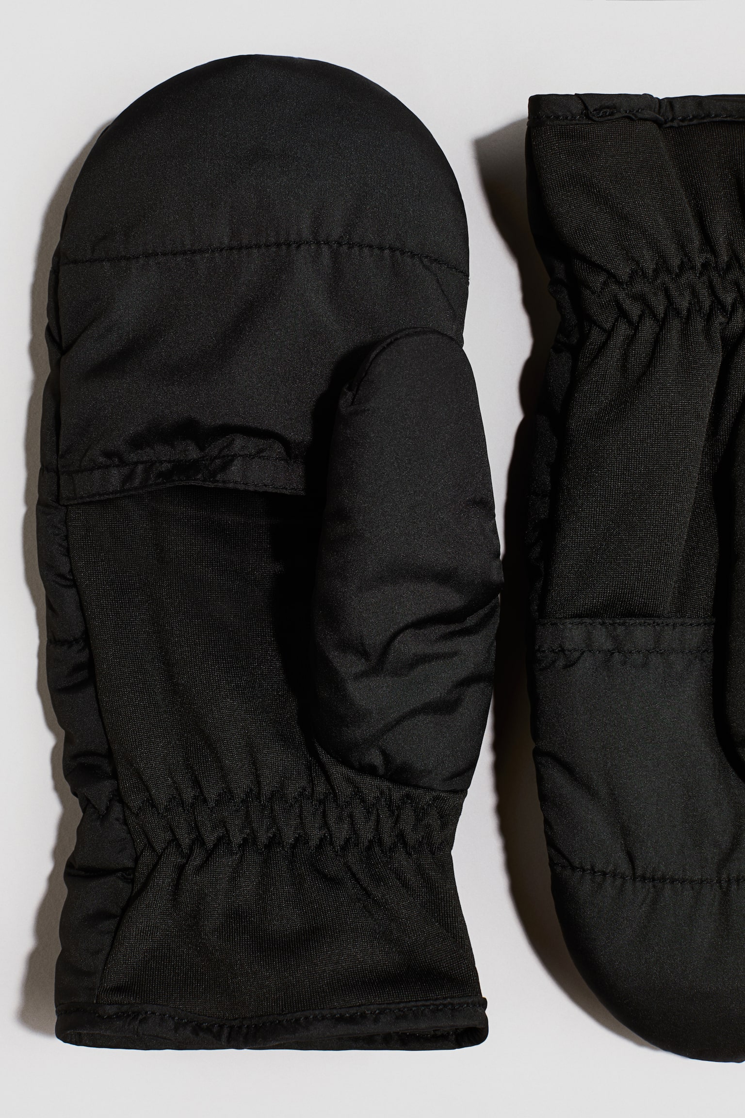 Water-repellent padded mittens - Black - 2