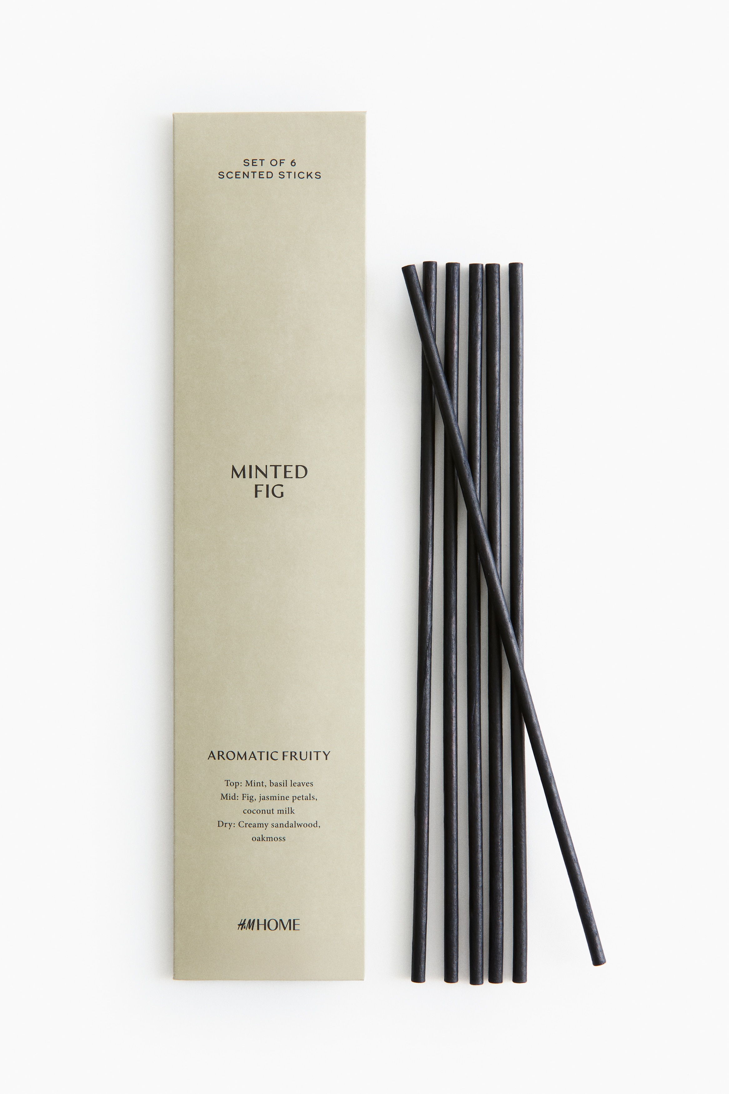 Pack de 6 varitas perfumadas - Minted Fig/Grapefruit Nectar/Vanilla Patchouli/Cashmere Cloud/Lily of the Valley/Vintage Woods