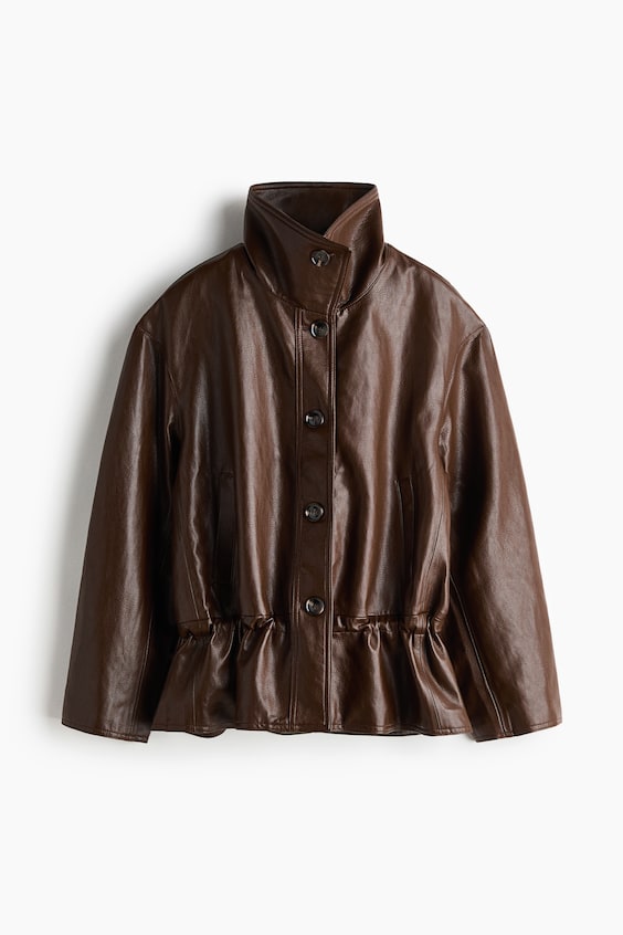 Женские куртки H&M Oversized Peplum Jacket