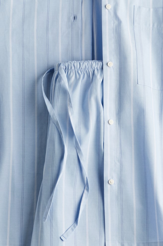 Pyjama shirt and bottoms - Light blue/Striped/Light pink/Striped/Light blue/White striped/White/Blue striped - 3