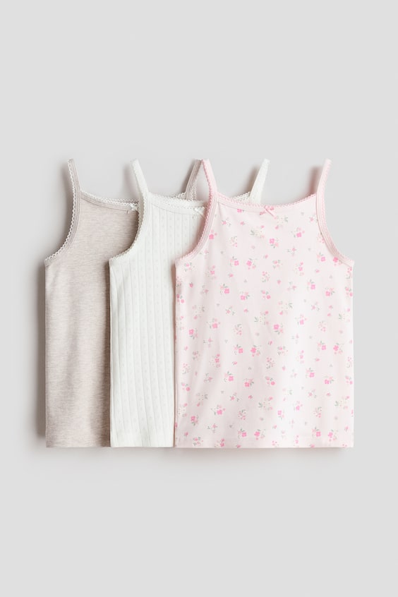 Детские топы H&M 3-pack Cotton Tank Tops