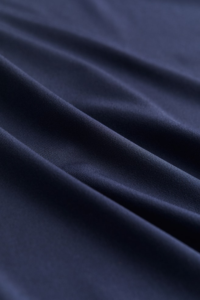 Robe en jersey avec encolure bateau - Bleu foncé/Noir/Gris foncé - 3