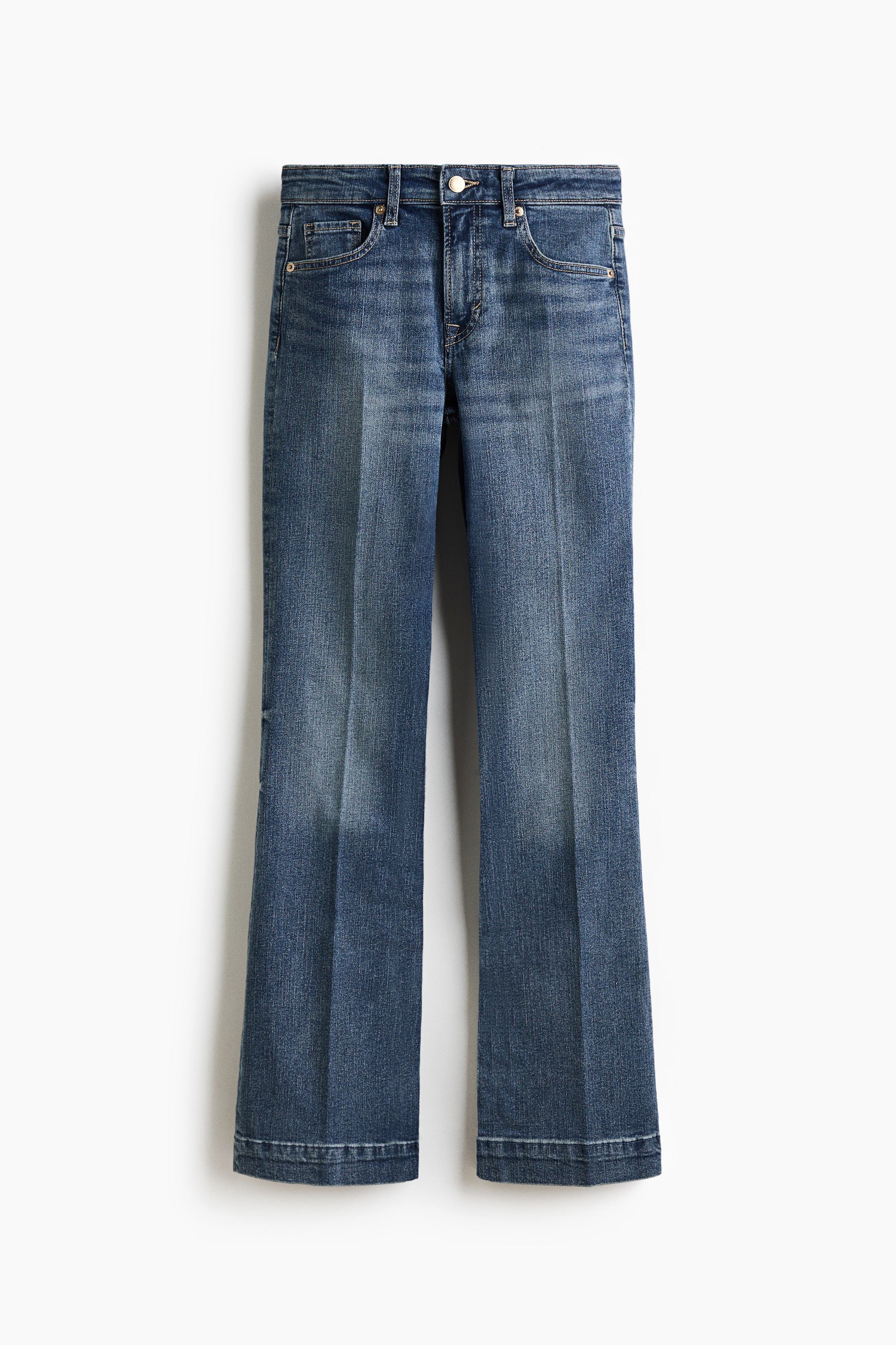 Bootcut Regular Jeans - Støvet denimblå/Sort/Denimblå/Mørk denimblå