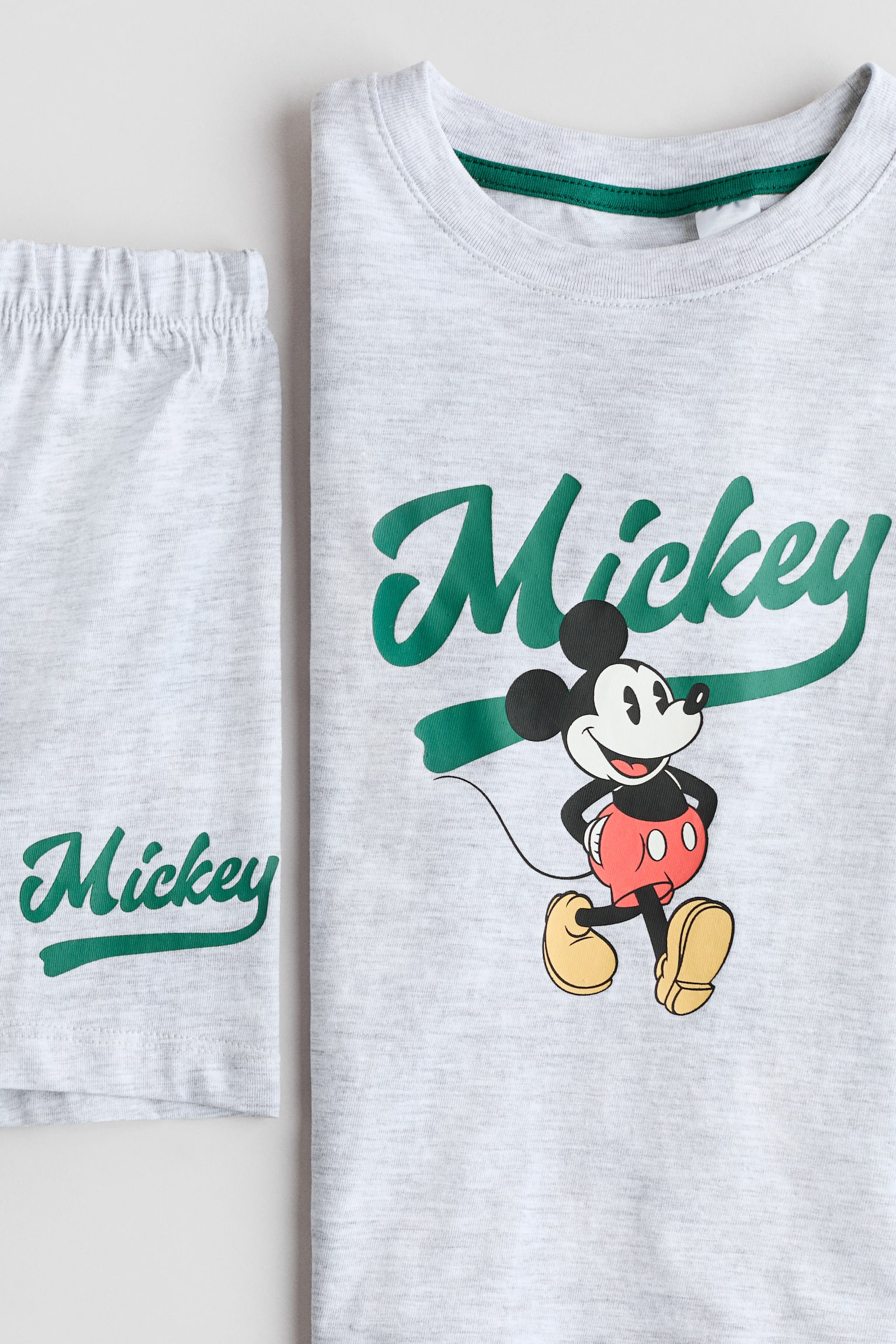 Printed Cotton Pajamas - Gray melange/Mickey Mouse/Blue/Bluey/Red/Spider-Man/Mint green/Cars/Green/Minecraft/Cream/Pokémon/Light blue/PAW Patrol/Light blue/Minions/Light blue/Lilo & Stitch - 2